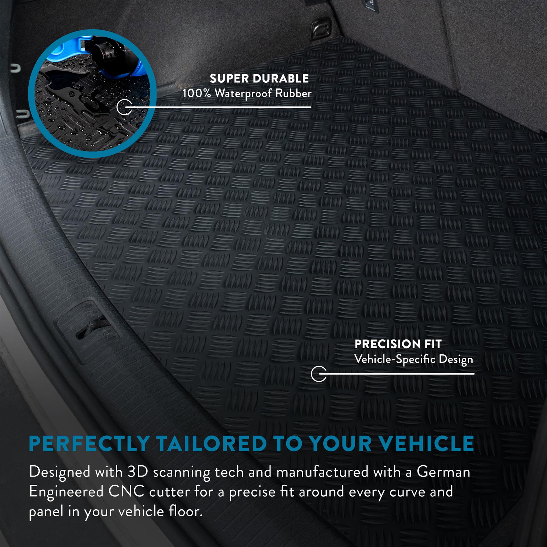 Renault Megane Hatchback (2017-2022) Boot Liner Carpet/Rubber Mat Colour Trim - Picture 32 of 38