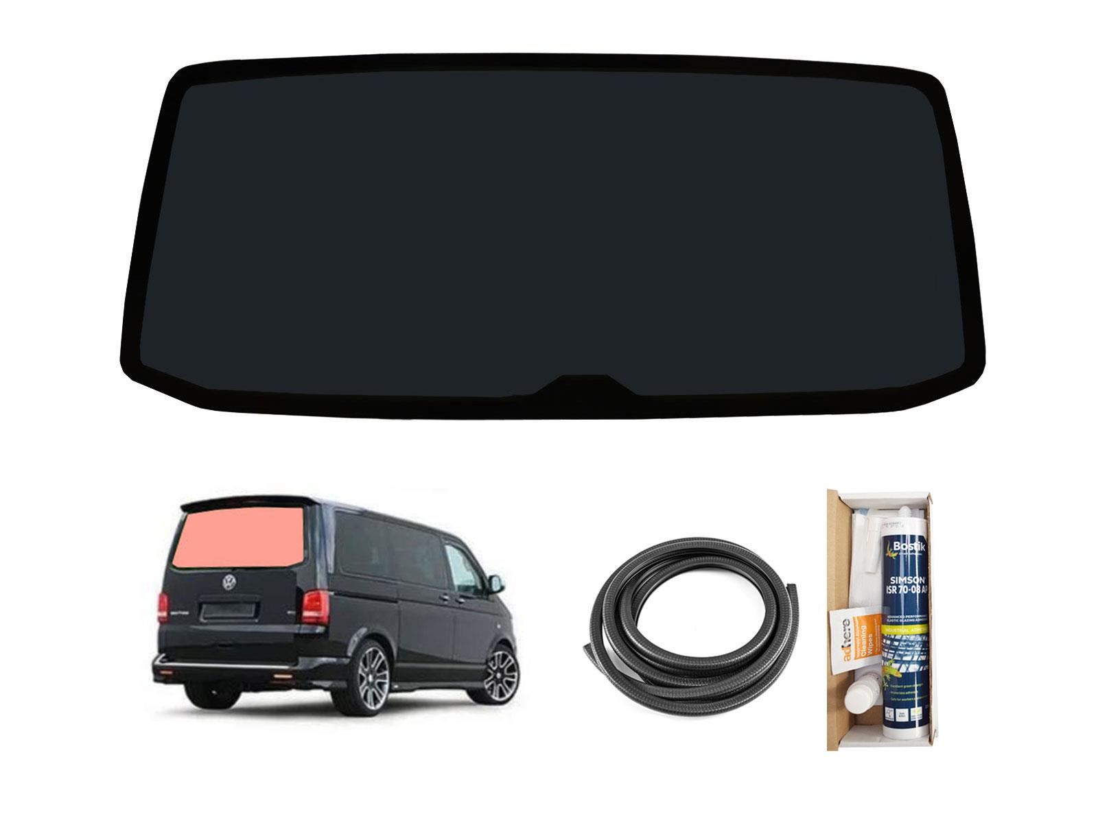 Rear Dark Tinted Tailgate Door Window Fitting Kit for VW Transporter T5 (03-15)