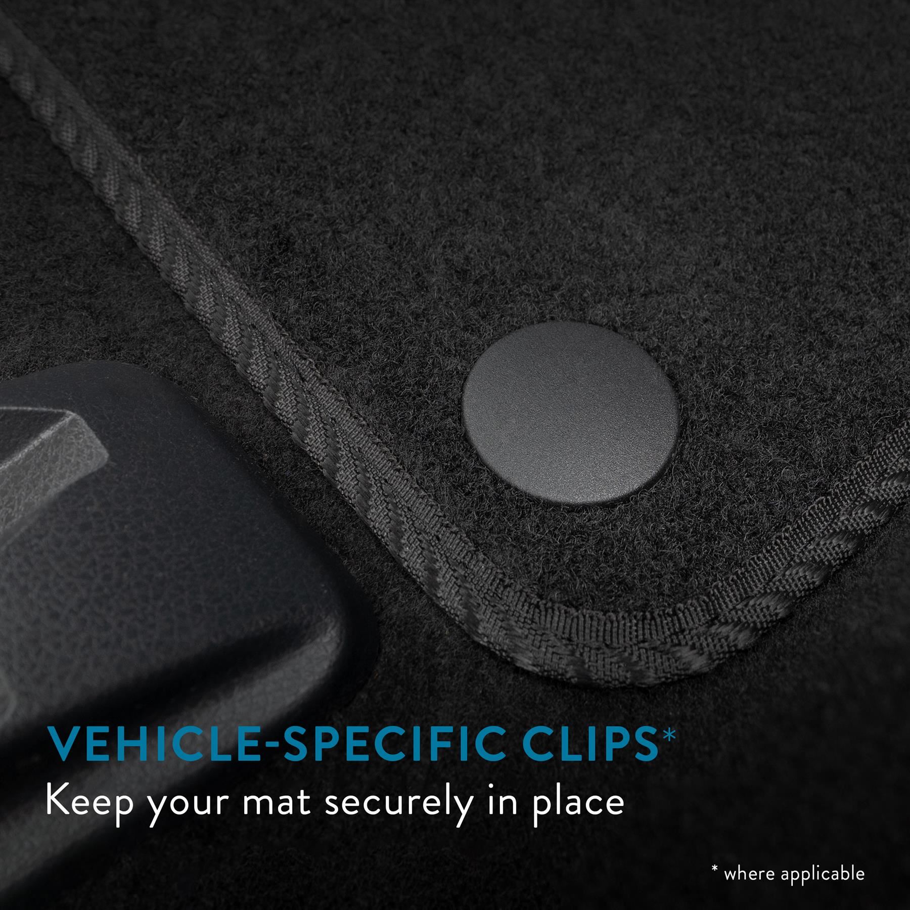 Car Mats for Smart ForFour (2014-2021) Carpet Colour Trim Tailored Fit Anti-Slip - Picture 23 of 35
