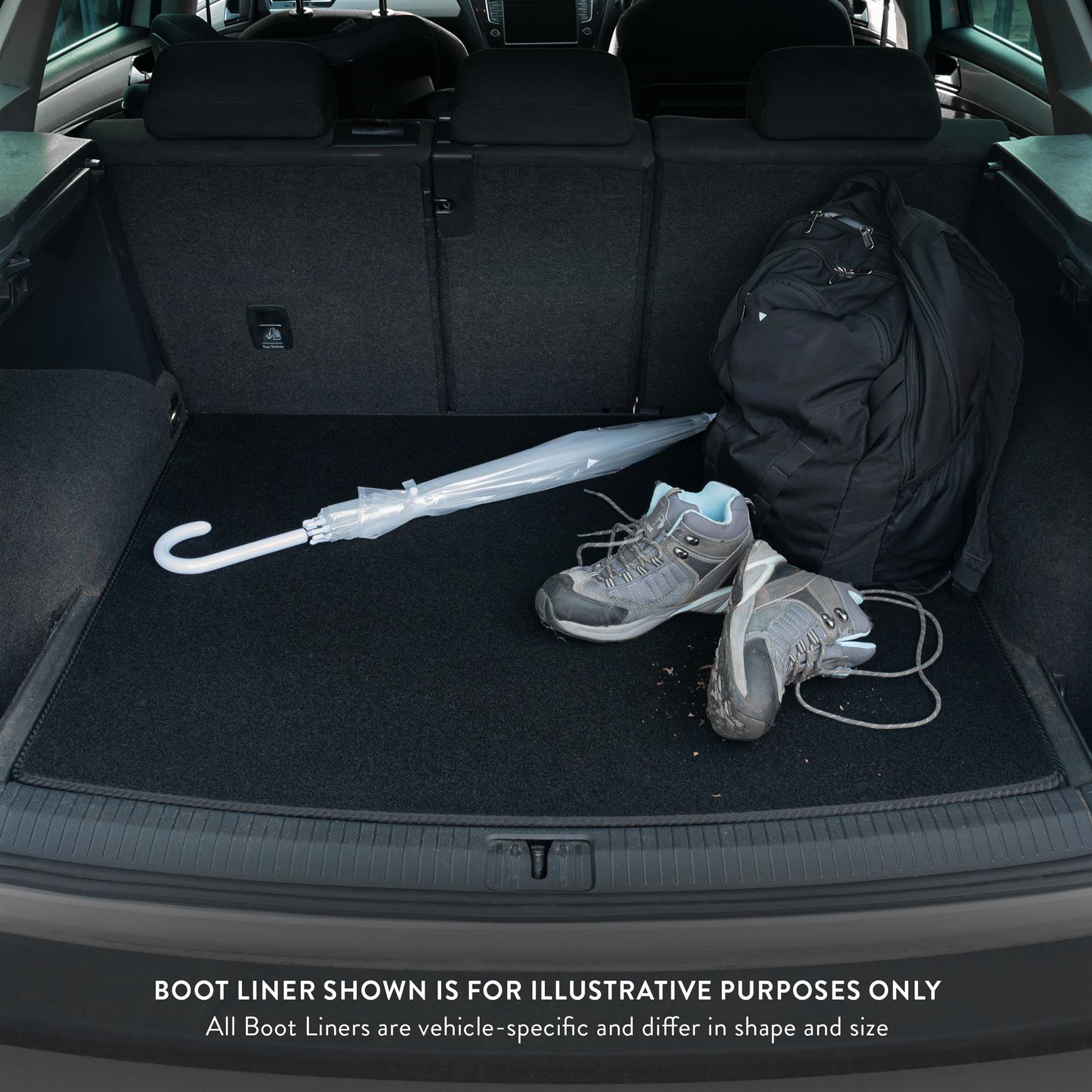 Renault Megane Hatchback (2017-2022) Boot Liner Carpet/Rubber Mat Colour Trim - Picture 7 of 38
