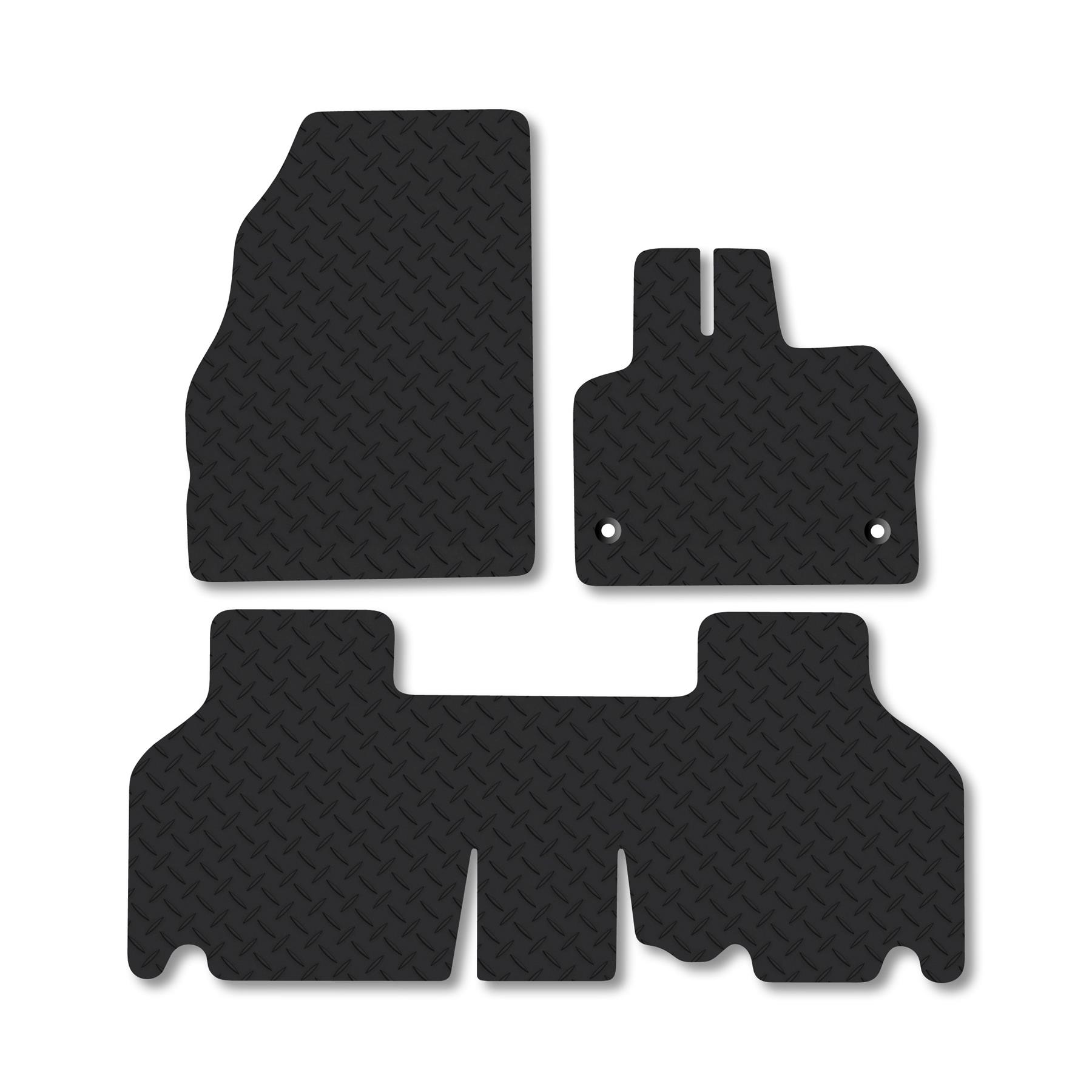 For Mercedes Citan Traveliner 2012-2021 Extra Heavy Duty 5mm Rubber Floor Mats