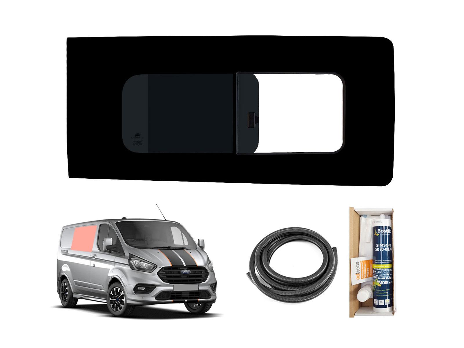 transit custom window fitting