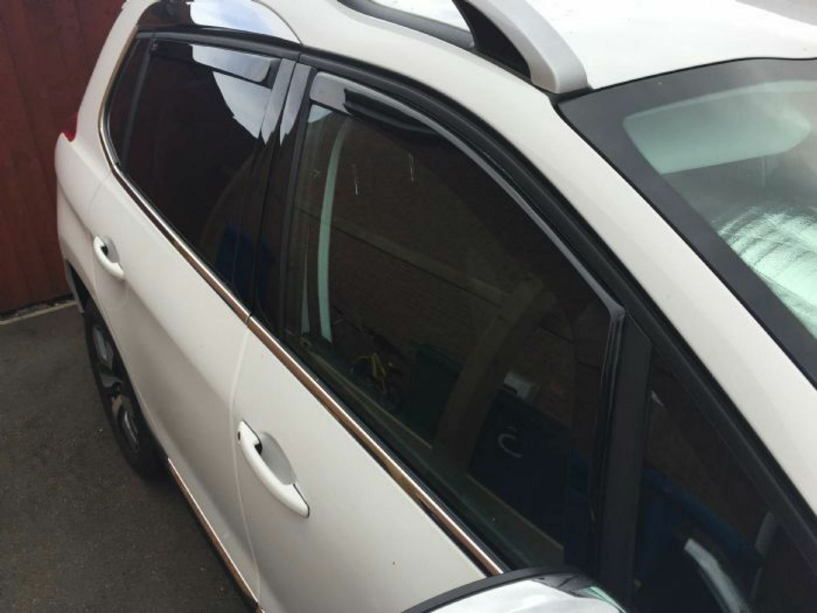 Front & Rear Window 4pc Set Heko Wind Deflectors for Peugeot 2008 (2013