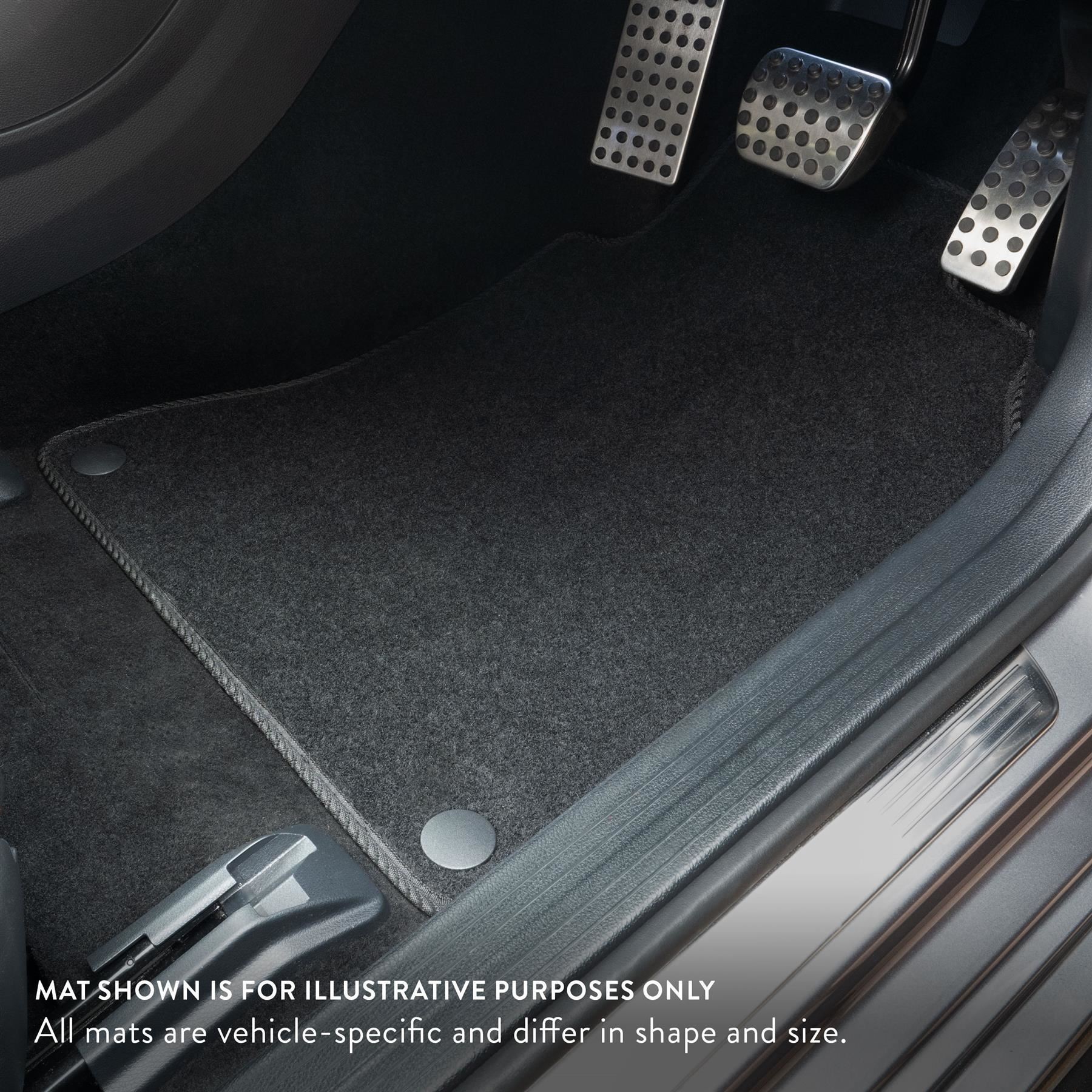 Car Mats for Smart ForFour (2014-2021) Carpet Colour Trim Tailored Fit Anti-Slip - Picture 8 of 35