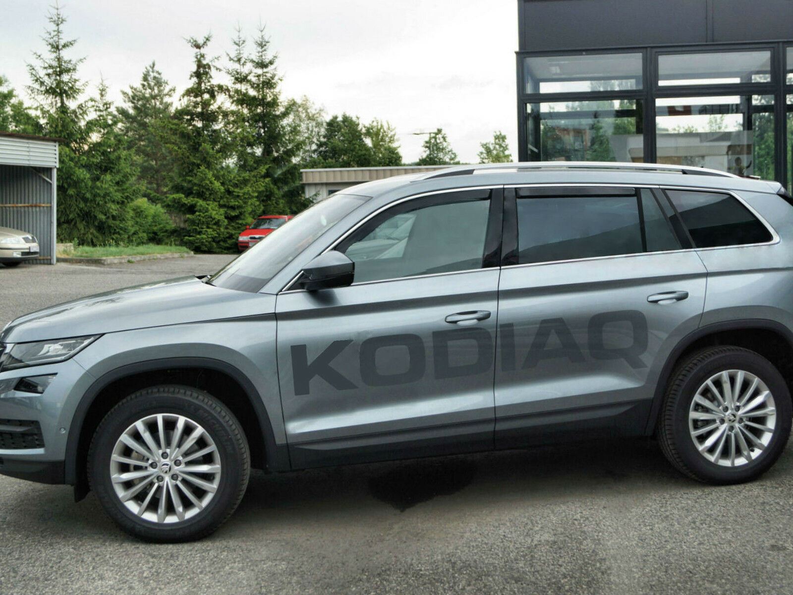 Tinted Front Rear Window 4pc Set Heko Wind Deflectors Acrylic for Skoda