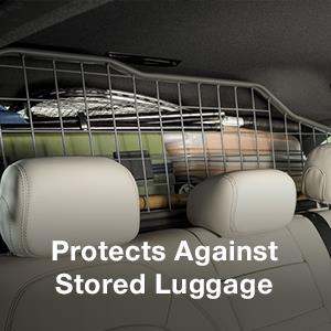 Protects against stored luggage