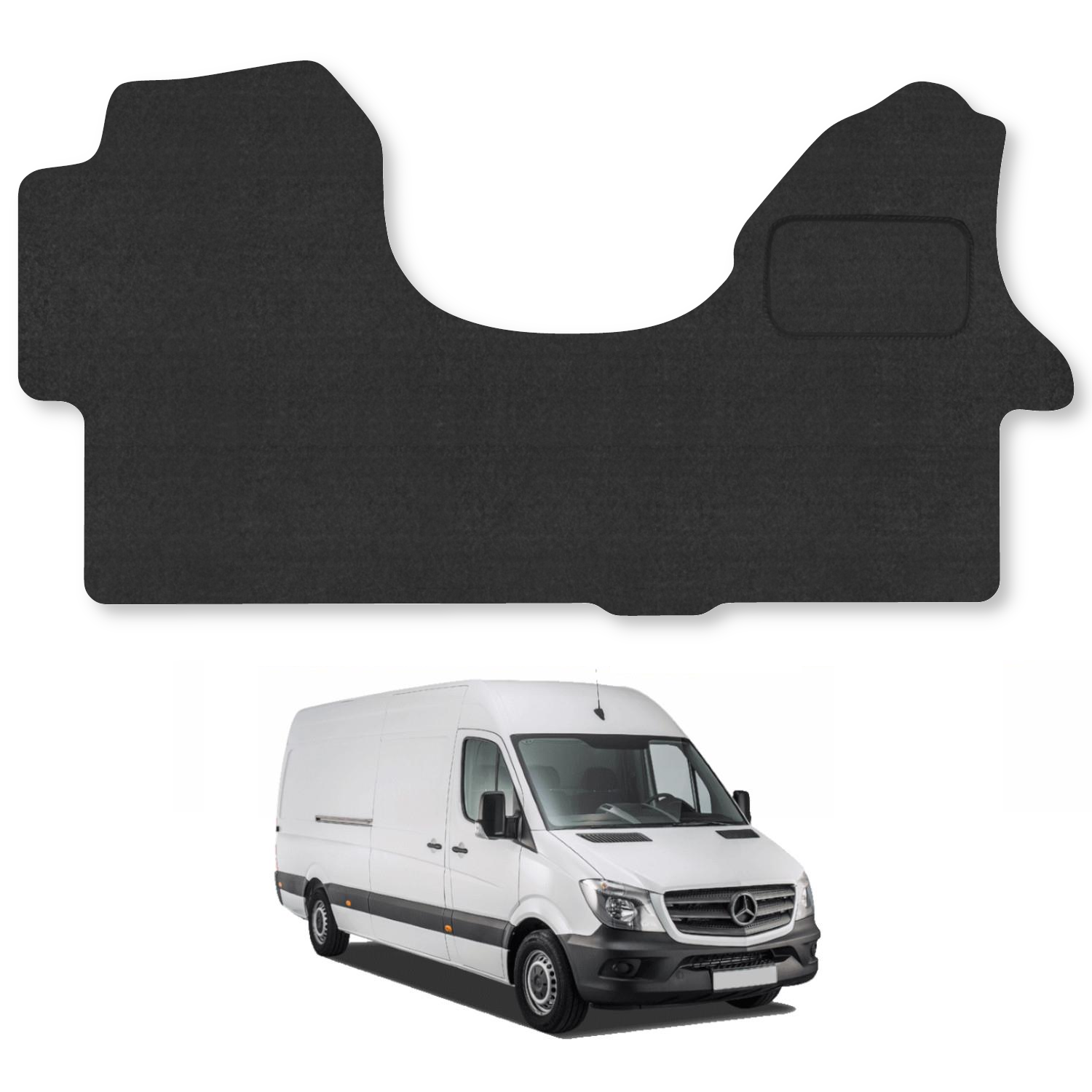 Floor Mats for Mercedes Sprinter (2006-2018) Carpet or Rubber Tailored Van Mat - Picture 1 of 16