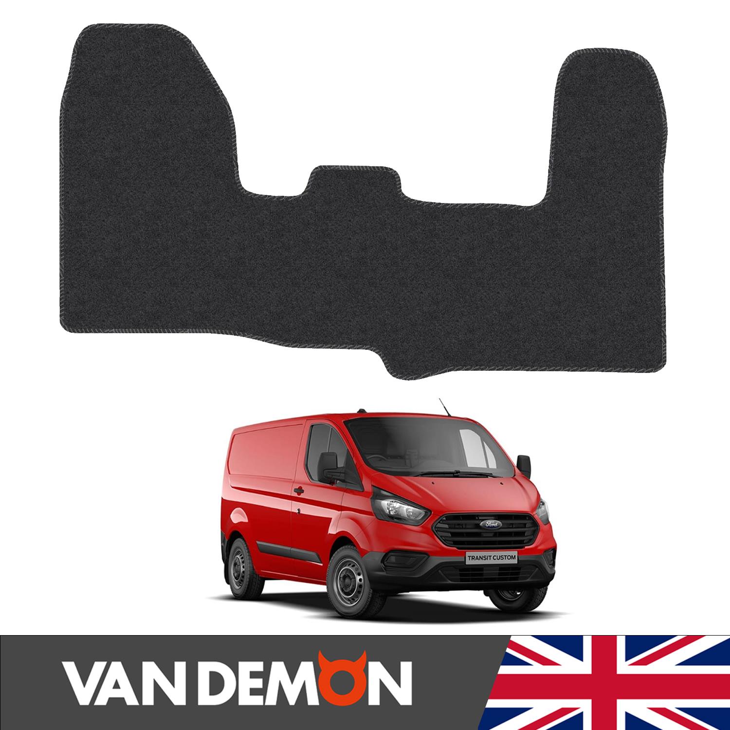 Floor Mats for Ford Transit Custom 2018+ Auto Tailored Carpet Colour Trim Mat - Picture 13 of 37