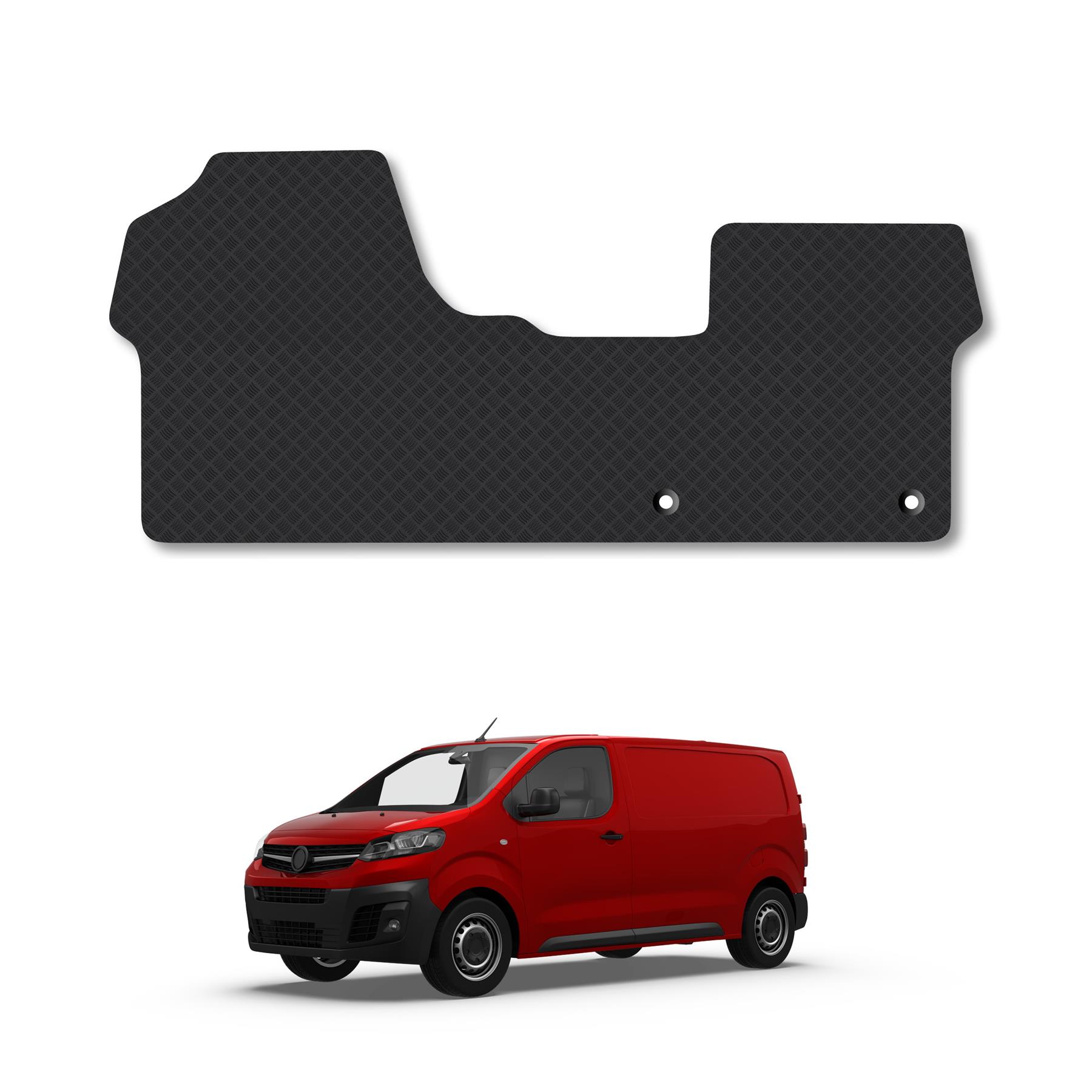 Floor Mats for Vauxhall Vivaro (2019+) Rubber Tailored Fit Van Mat Accessory