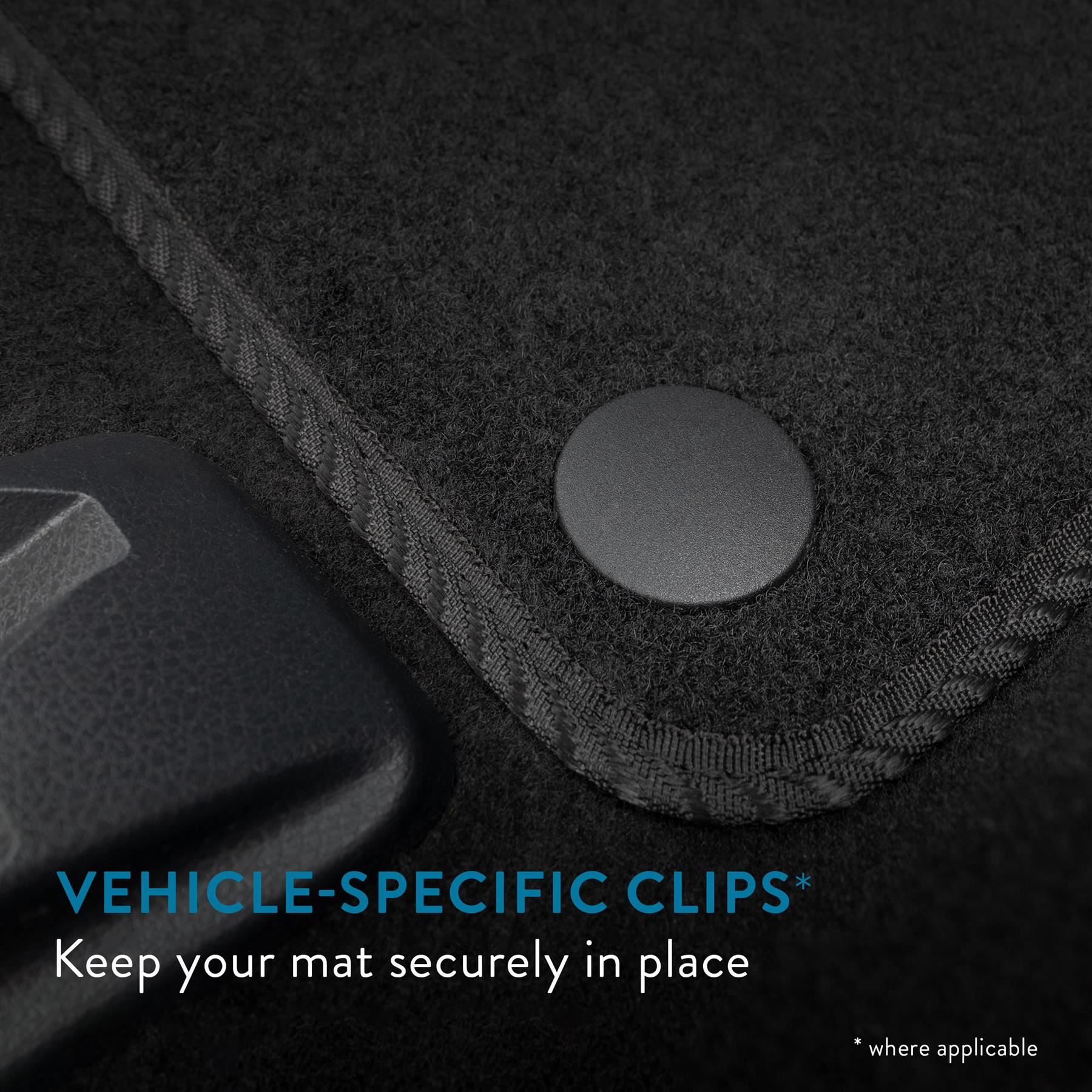 Car Mats for Smart ForFour (2014-2021) Carpet Colour Trim Tailored Fit Anti-Slip - Picture 6 of 35