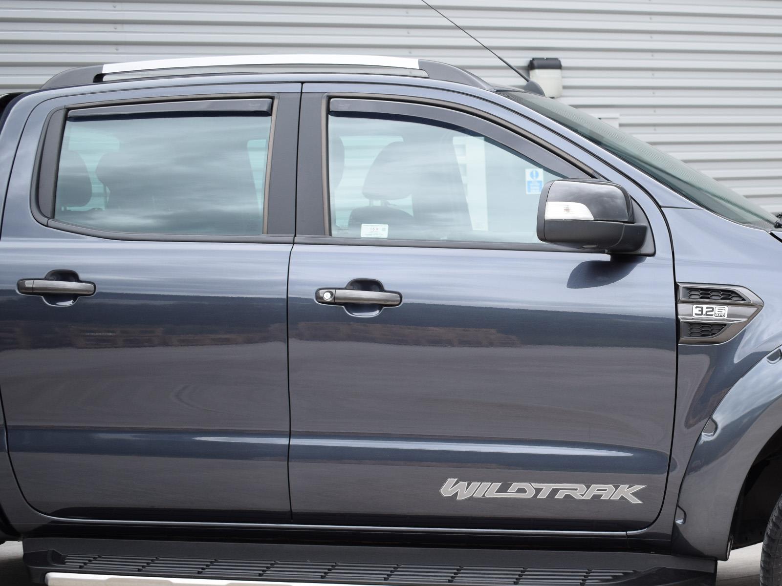 Tinted 4pc Set Heko Acrylic Front & Rear Wind Deflectors Ford Ranger