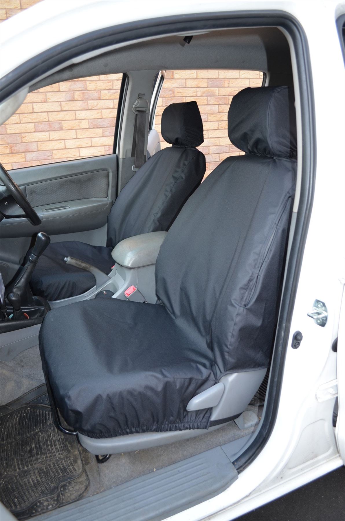 BLACK 140 TOYOTA HILUX 2005-2016 TAILORED /& WATERPROOF REAR SEAT COVERS