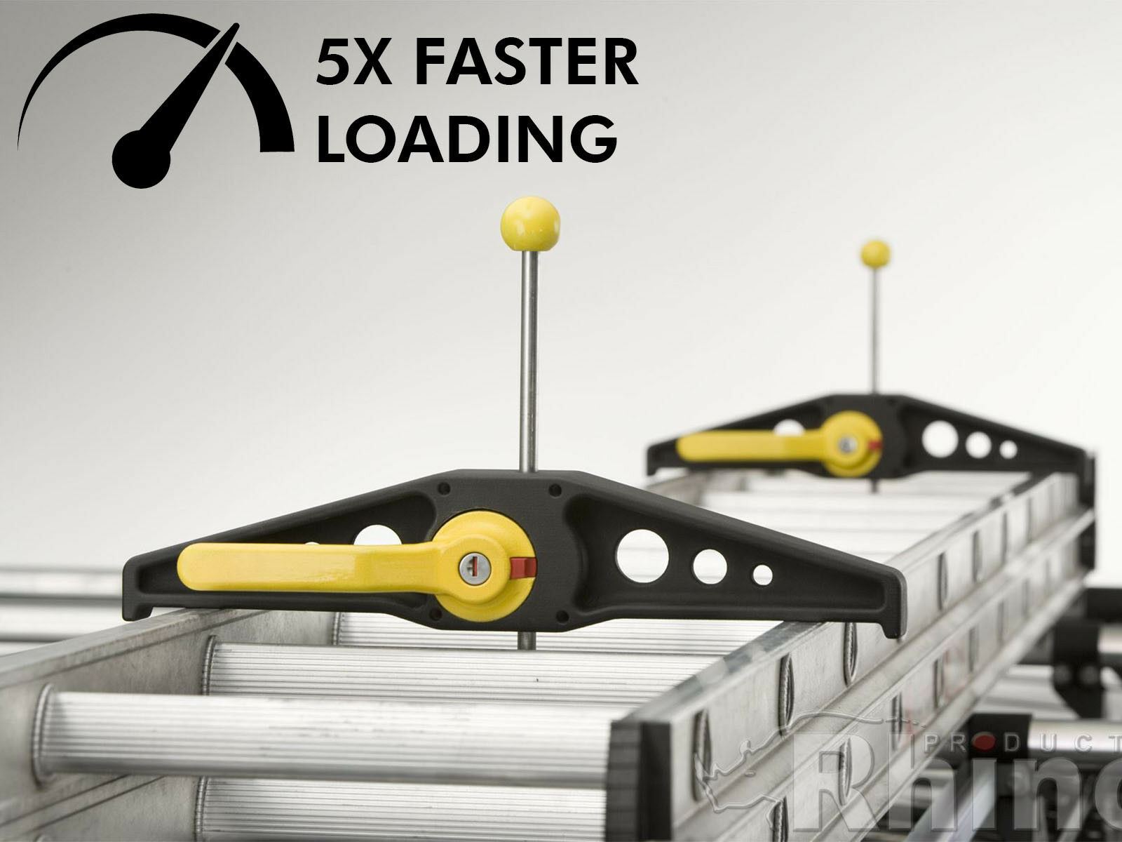 Rhino SafeClamp Lockable Ladder Clamps Van Roof Rack Wide Safe Clamp