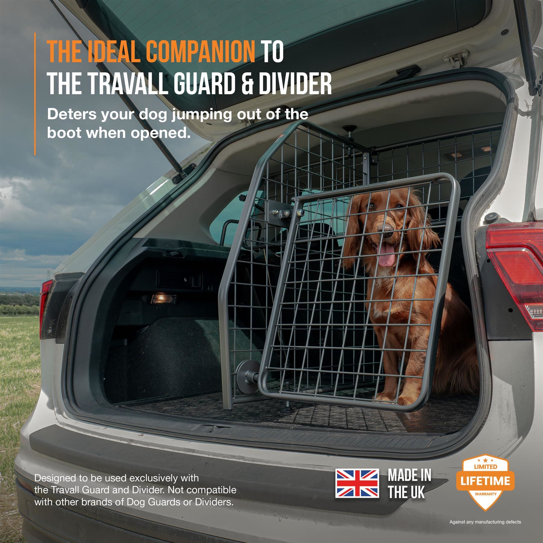 Travall Dog Guard, Divider Tailgate 60/40 Seat Leon Hatchback
