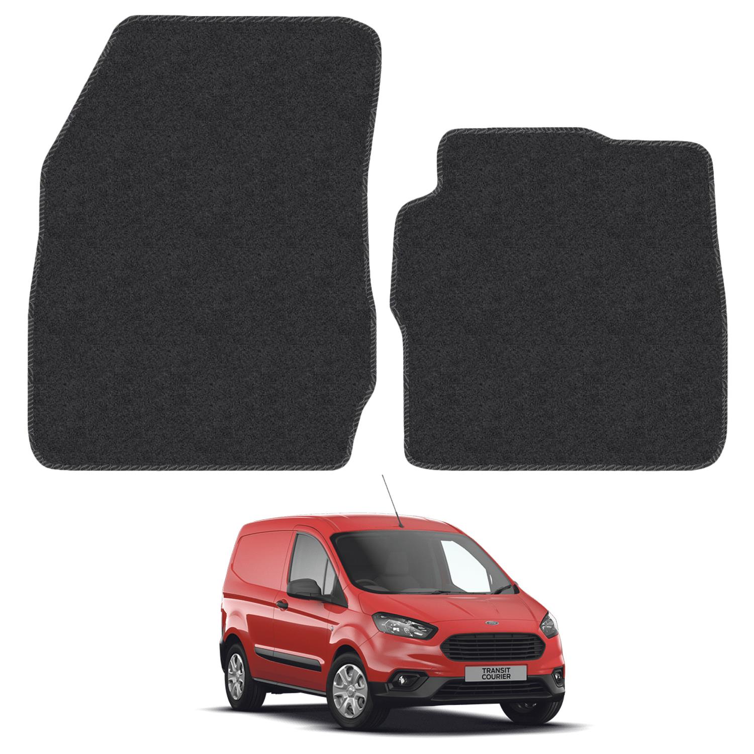 Ford Transit Courier 2014-Onwards Van Floor Mats Carpet Tailored Fit 2pcs Set - Picture 2 of 37