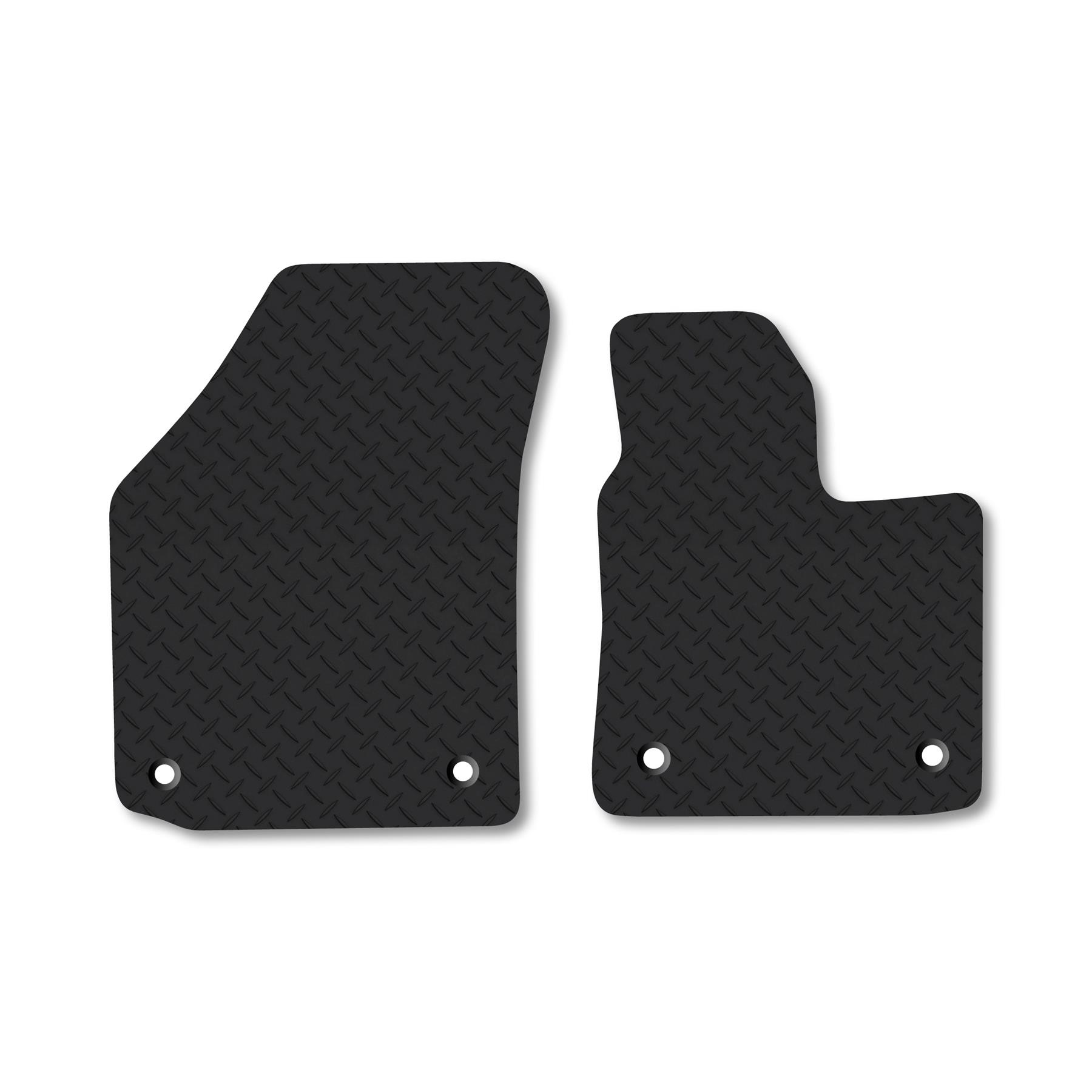 For VW Caddy 2004-2015 Extra Heavy Duty 5mm Rubber Van Floor Mats