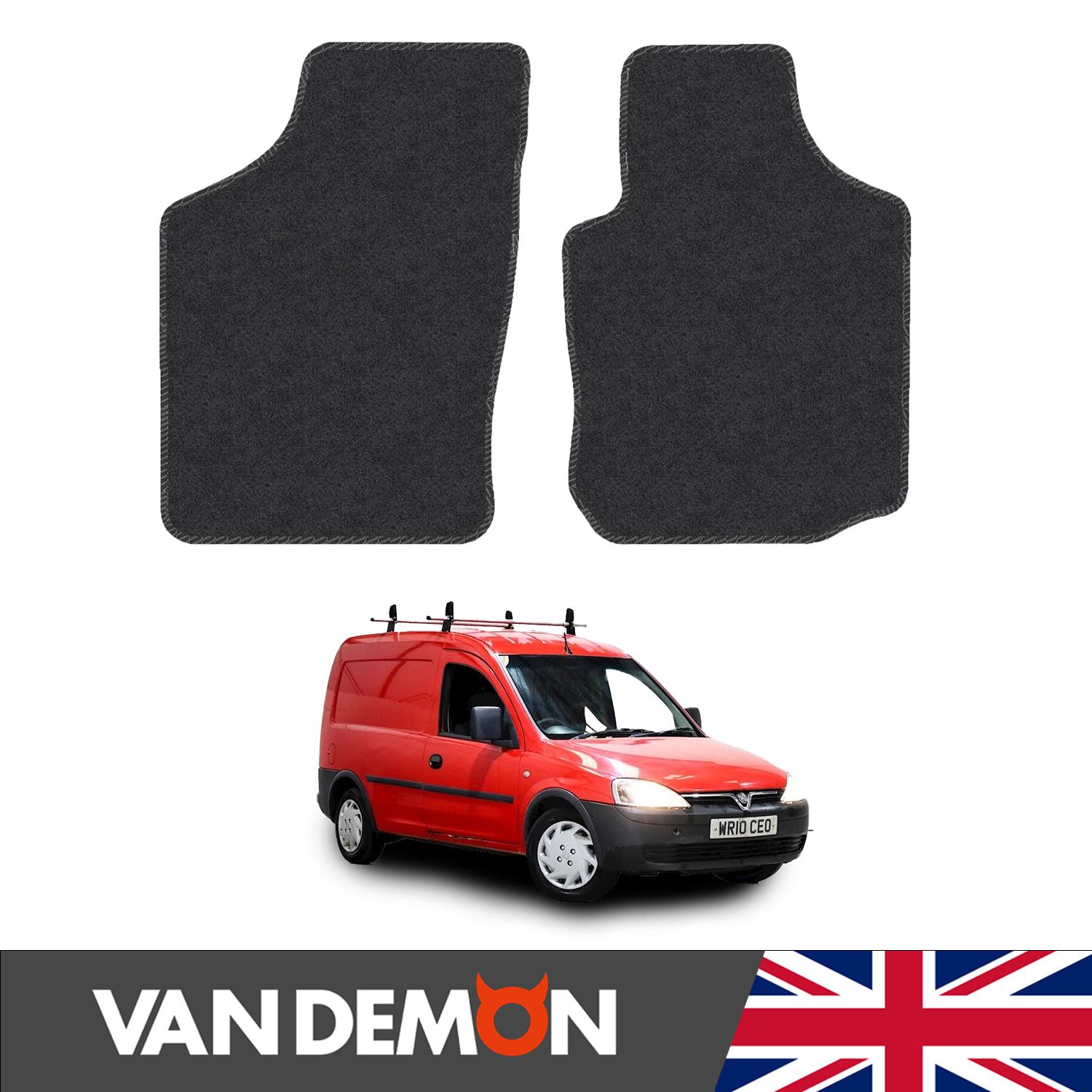 Floor Mats for Vauxhall Combo 2001-2011 Tailored Carpet Colour Trim Van Mat Set - Picture 13 of 37