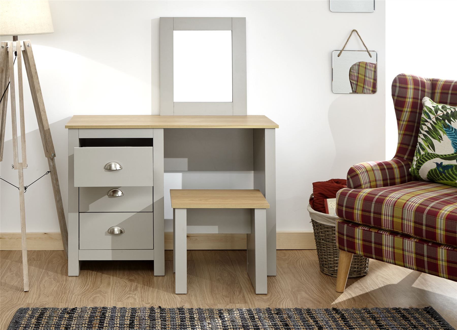 Lancaster Grey Cream Bedroom Furniture Sets Wardrobe Chests Bedside eBay