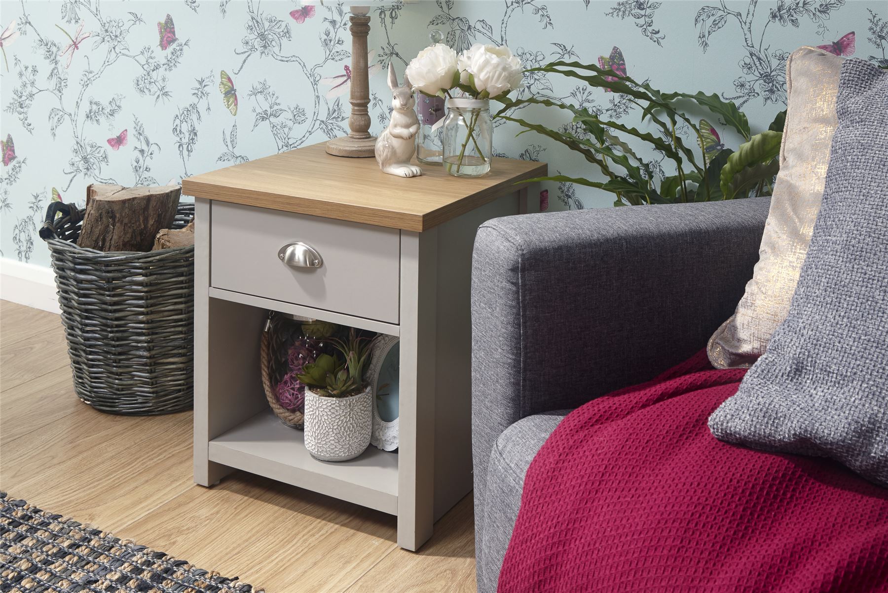 Lancaster Lamp Table Grey 5060516211302 | eBay