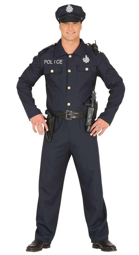 Mens Police Costume Cop Costume for Adults