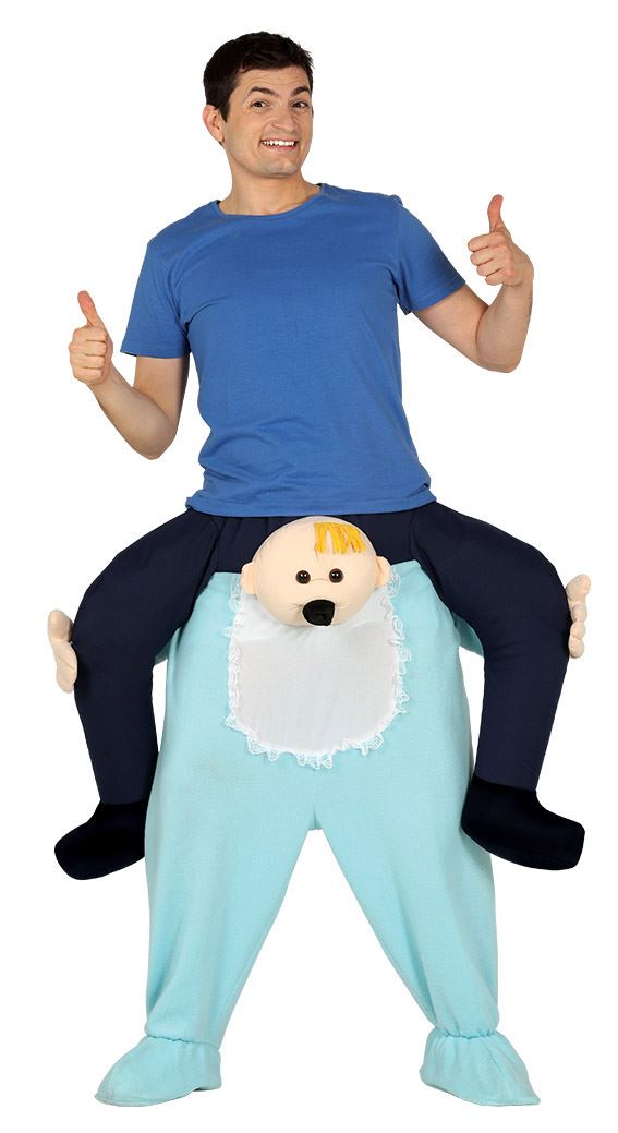 Piggyback Cow Adults Fancy Dress Animal Farm Mens Ladies Ride On Costume Outfit