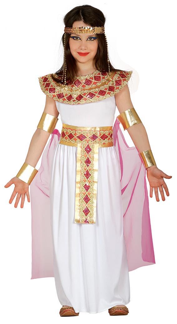Girls Egyptian Cleopatra Ancient Queen Egypt Nile Book Day Fancy Dress Costume