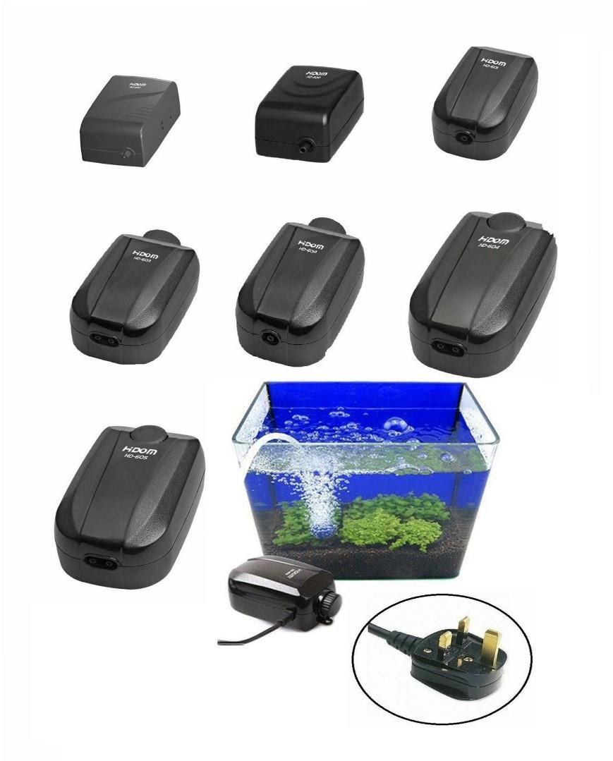Hidom HD-603 Aquarium Air Pump Twin Output and Accessories Kit