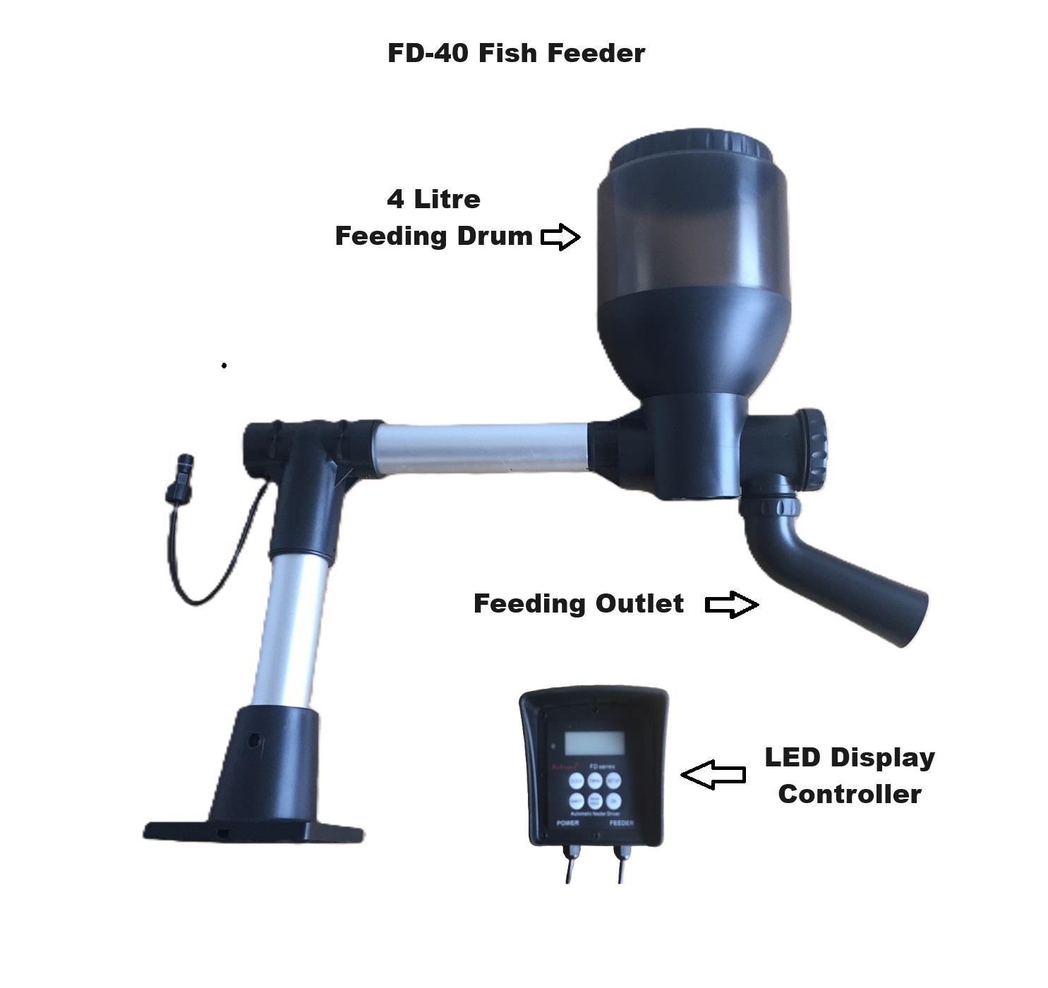 Jebao Automatic Fish Feeder KD-40 FD-55 FD-85 Aquarium Auto Food Timer Dispenser - Produktbild 1