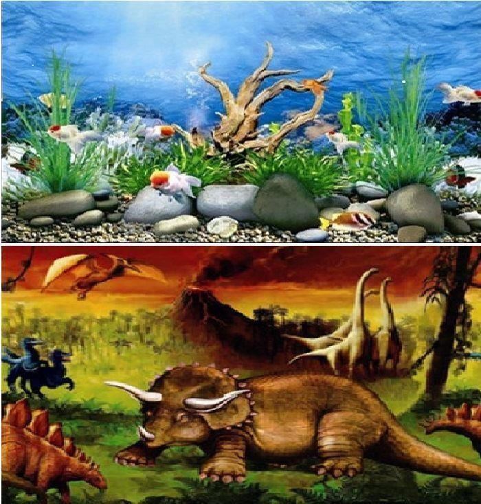 Aquarium Fish Tank Background Backdrop Poster - 2 to 6 FT Length 60cm High - Picture 2 of 6