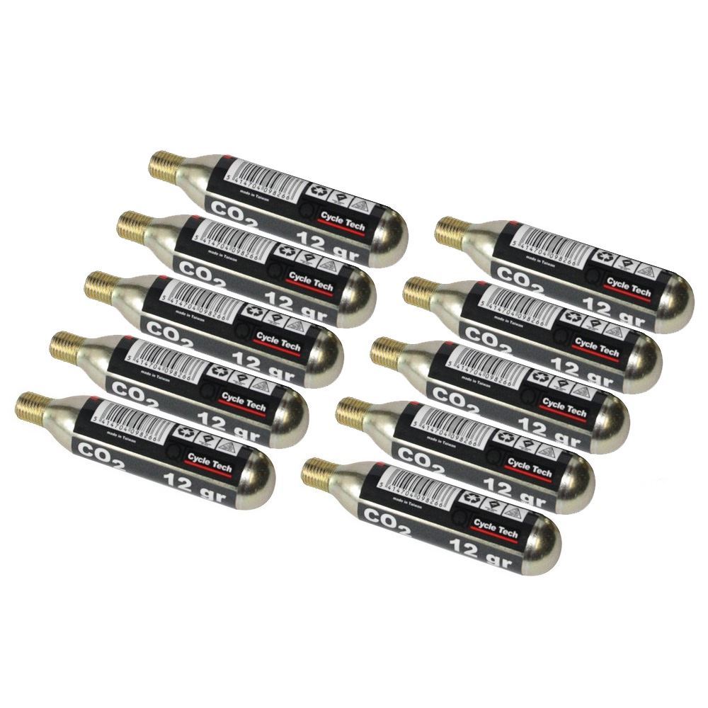10x CO2 CARTRIDGES 12 grams Threaded cylinder gas bottle refill