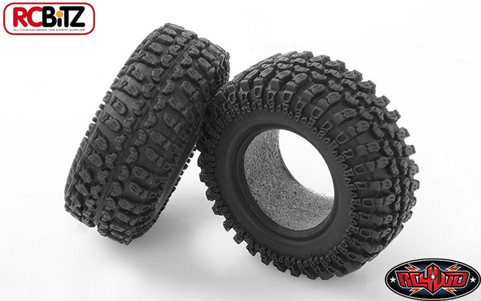 Rok Lox Micro Comp 1.0" Tires 18th Scale D90 Gelande +Foams RC4WD Z