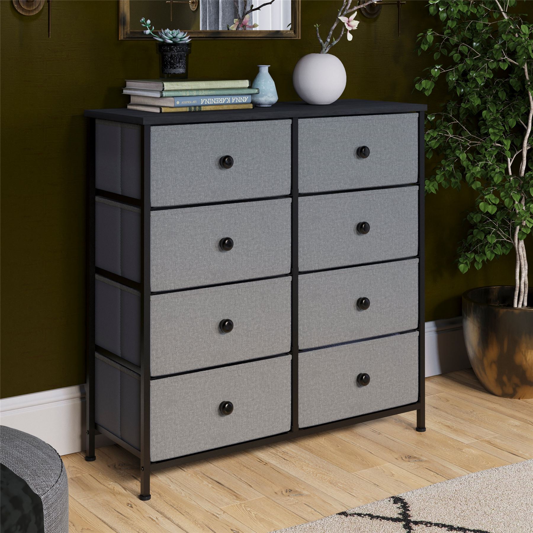Vida Designs Stoff Kommode Aufbewahrungsschrank Schlafzimmer Flur 'UKFR' - Bild 158 von 193