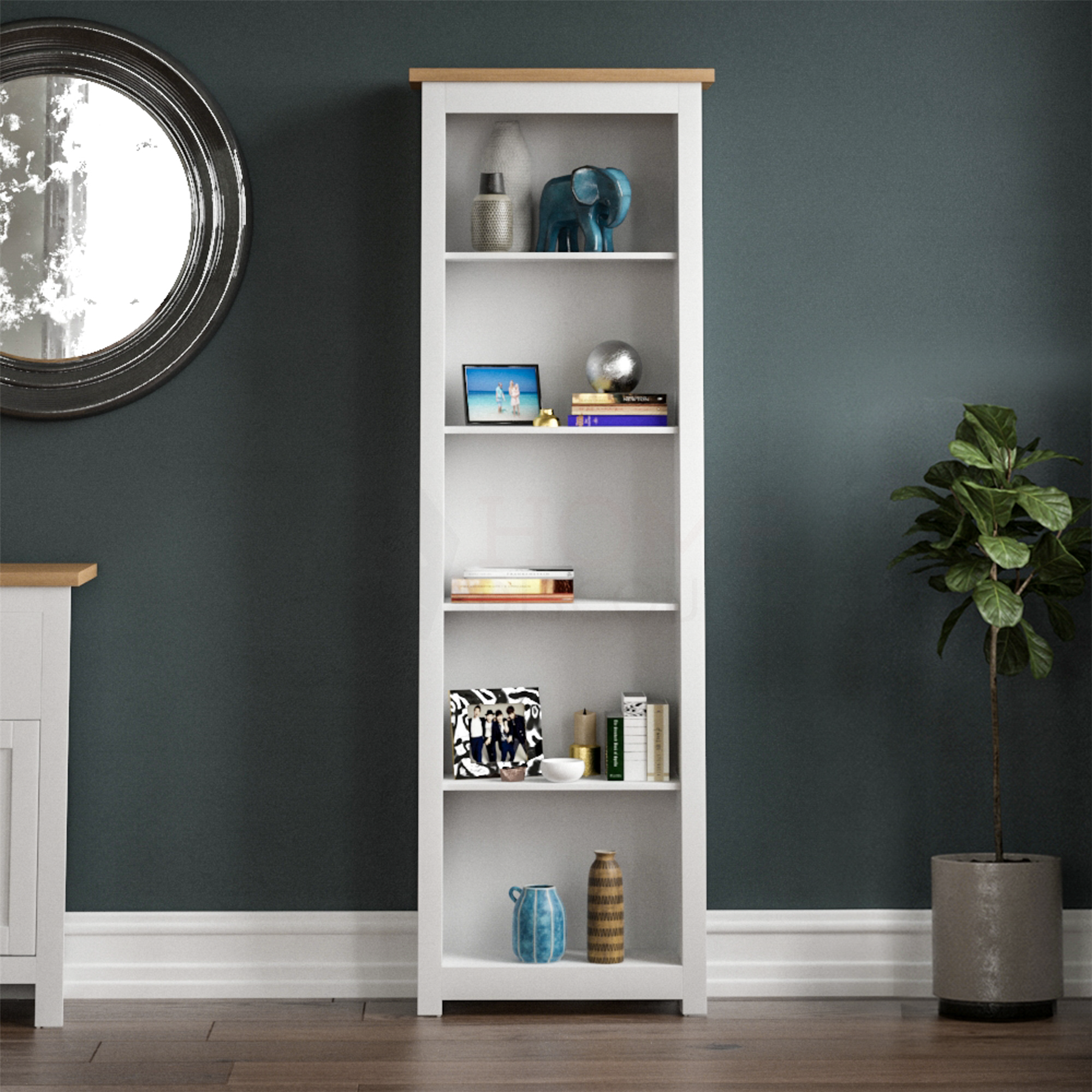 Arlington 3 4 5 Ebenen Bücherregal Vitrinenregal Regal Aufbewahrung Holz Möbel - Bild 18 von 43