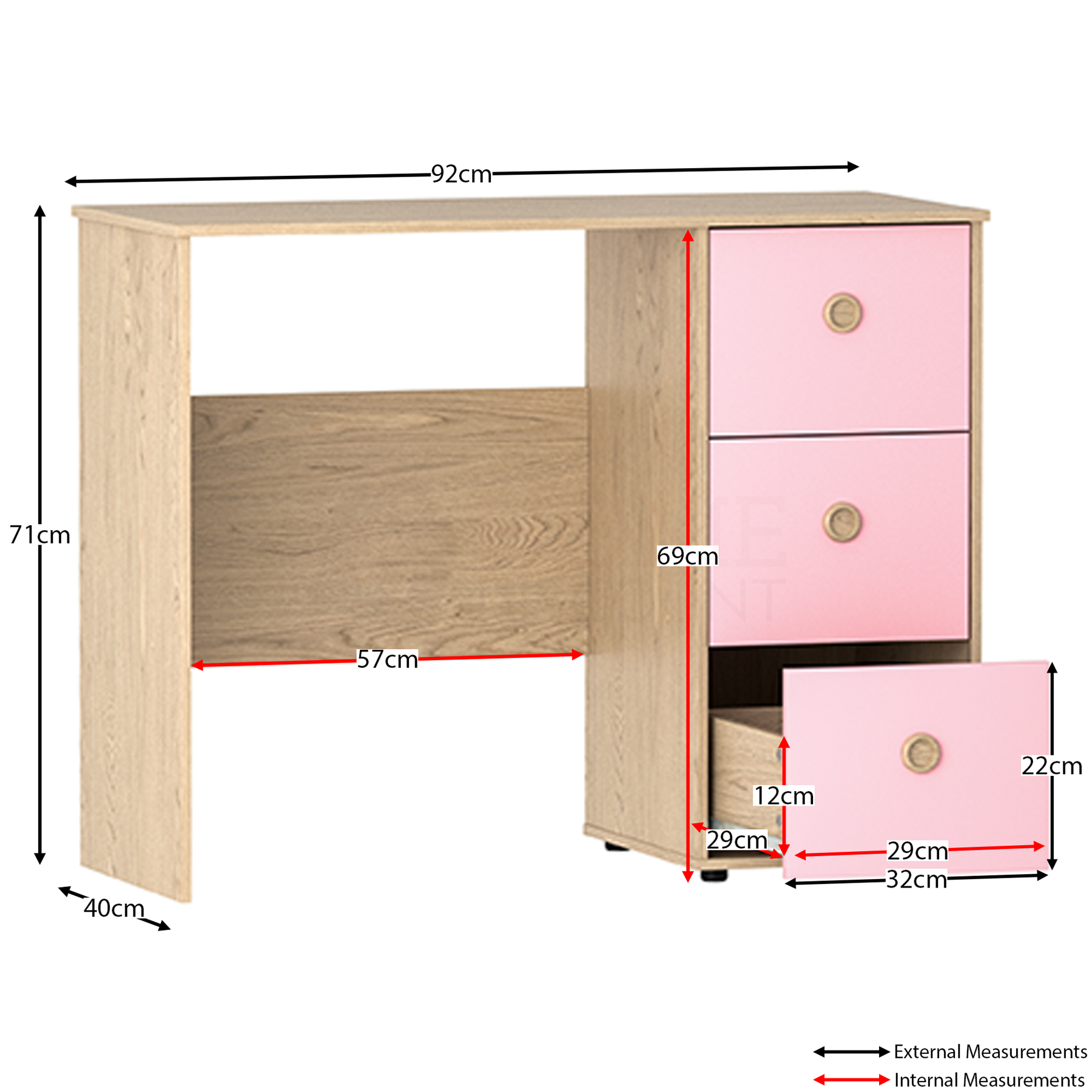 Bedroom Furniture Set Chest of Drawers Wardrobe Bedside Cabinet Table Desk - Picture 28 of 31