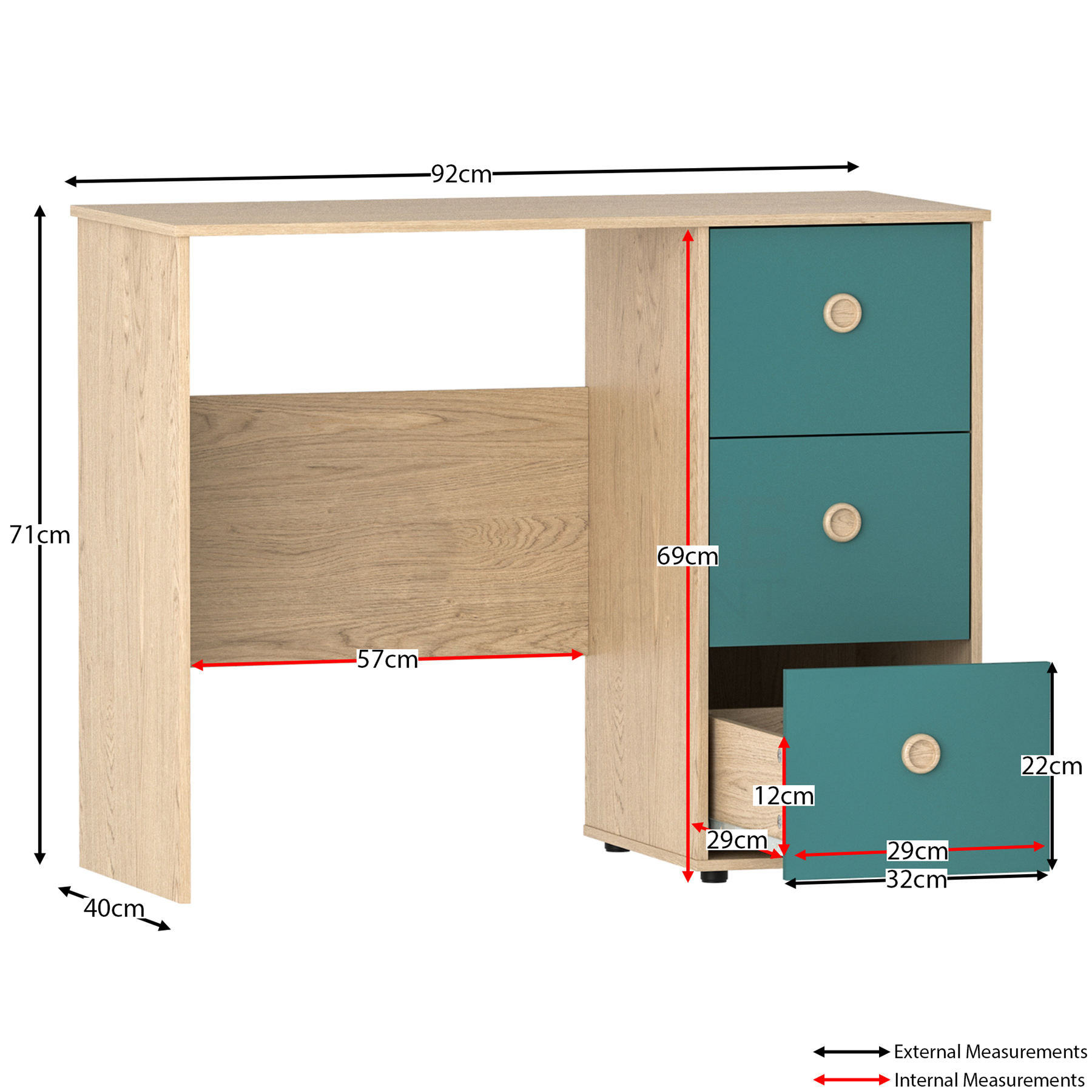 Bedroom Furniture Set Chest of Drawers Wardrobe Bedside Cabinet Table Desk - Picture 18 of 31