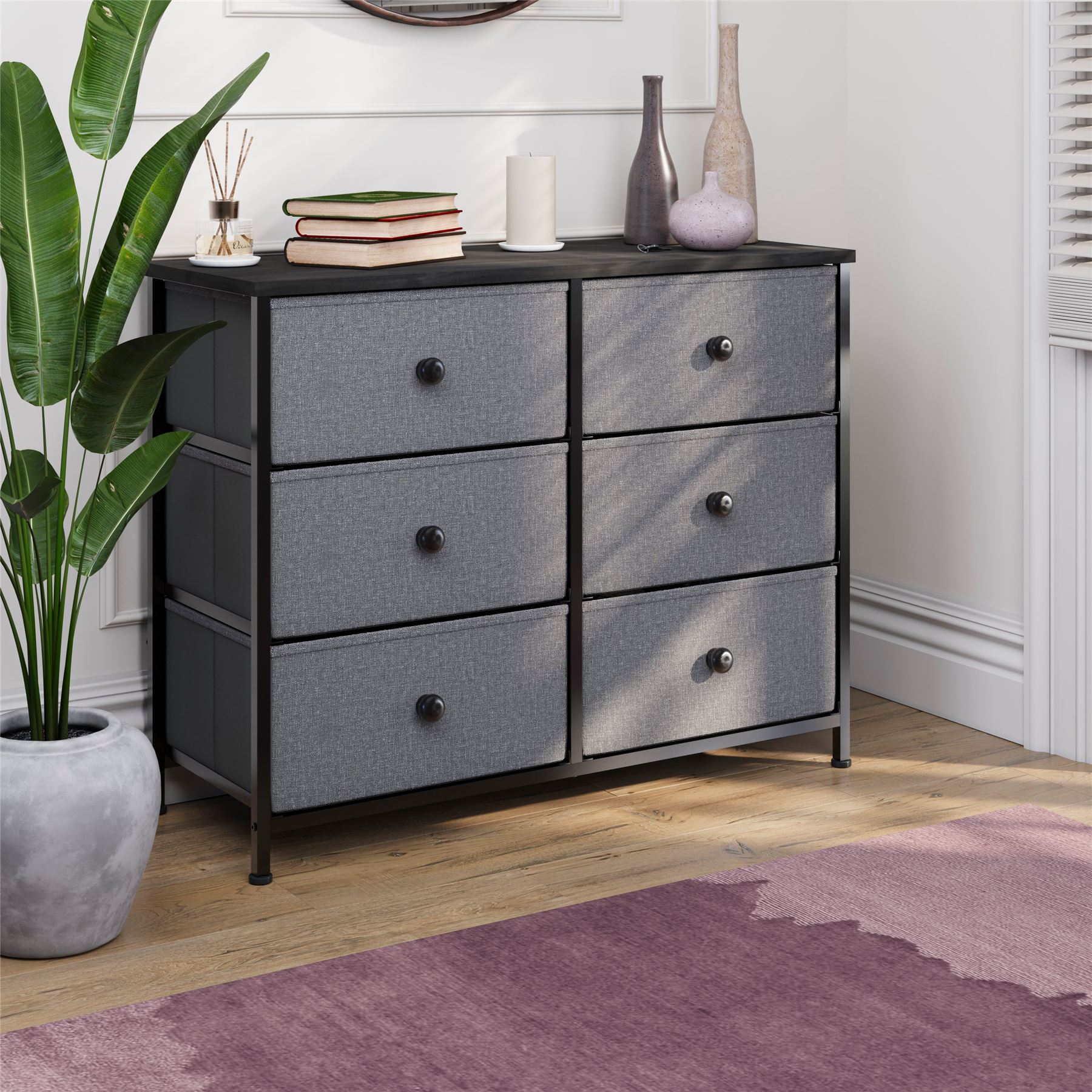 Vida Designs Stoff Kommode Aufbewahrungsschrank Schlafzimmer Flur 'UKFR' - Bild 96 von 193