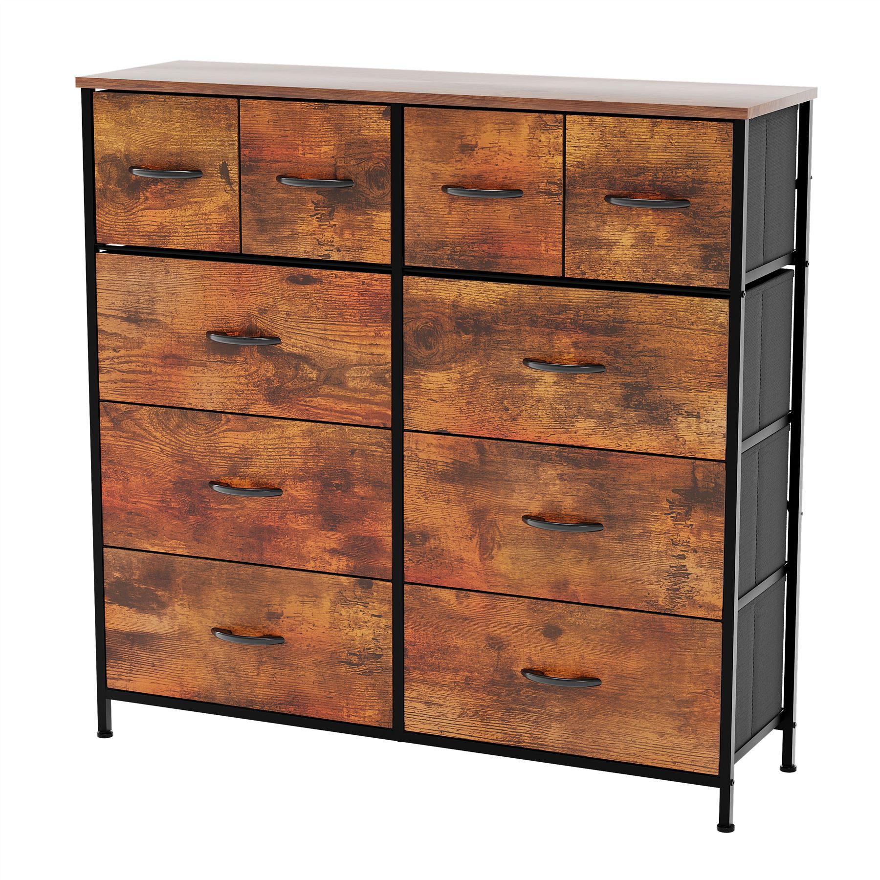 Moderne Stoff Kommode Aufbewahrung Organizer Schlafzimmer Möbel "UKFR" - Bild 59 von 65