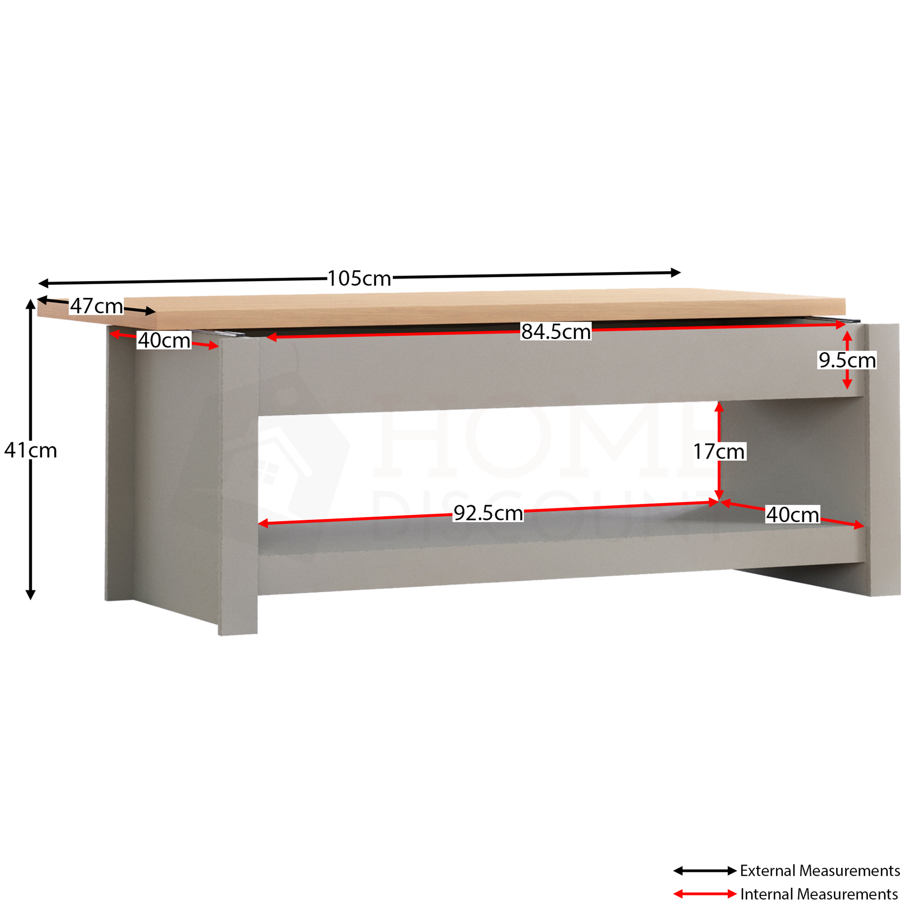 Arlington Chest of Drawers Table Bookcase Sideboard Bedroom Living Room MDF Grey - Picture 9 of 210