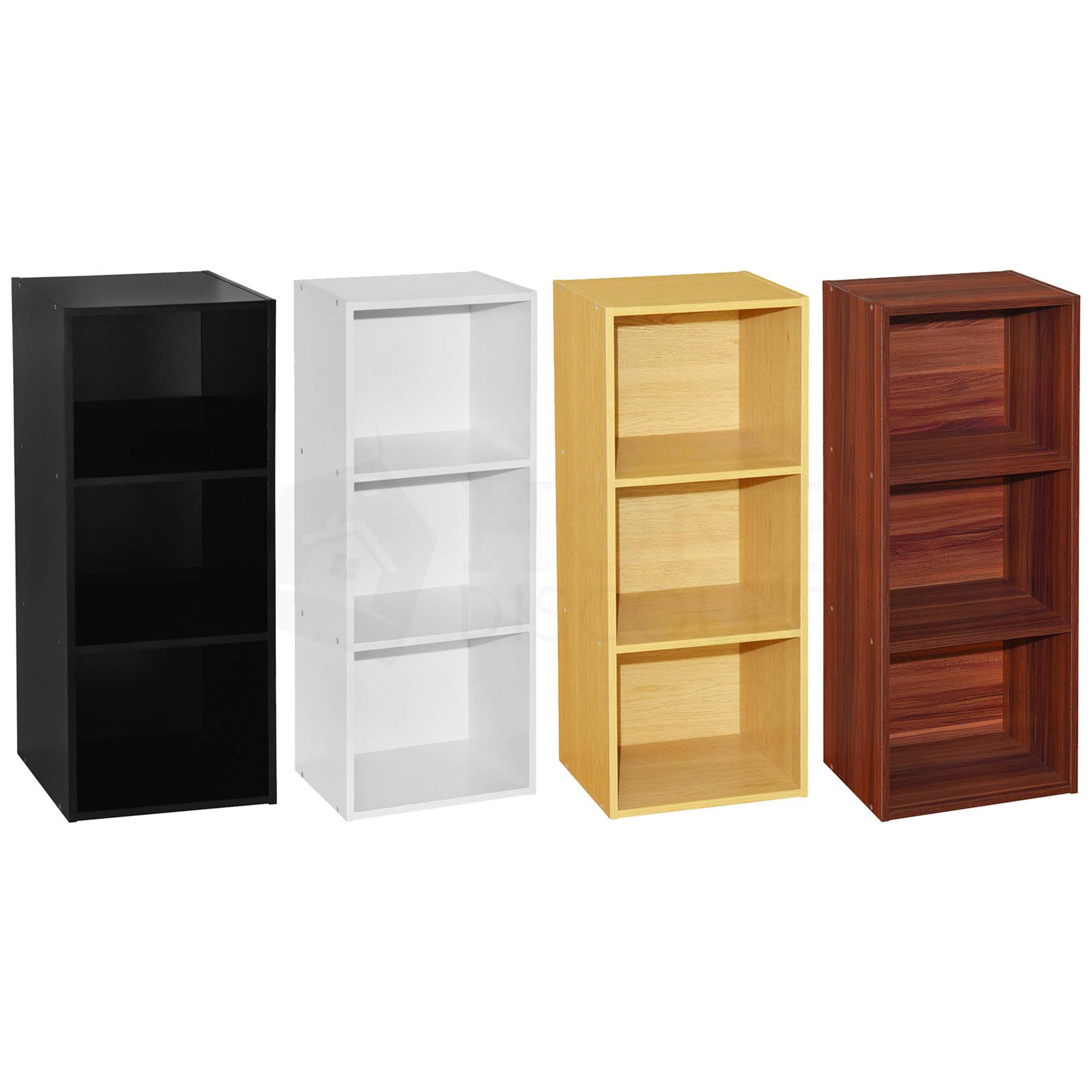 Bücherregal 3 Fächer Würfel Anrichte Aufbewahren Regal System Holz