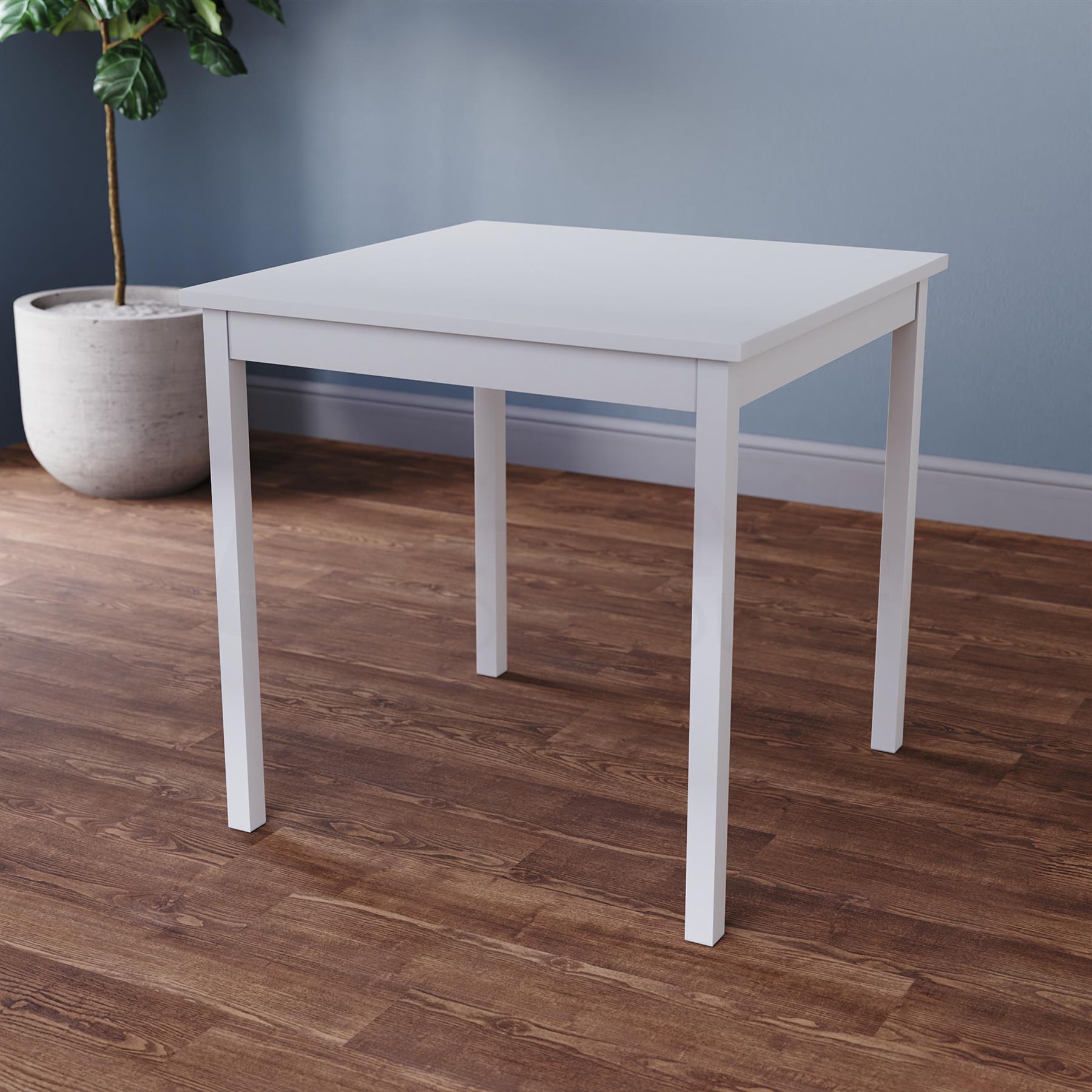 Solid Wood Dining Table and 2 4 Chairs Set Home Kitchen Furniture 3 Colours - Picture 7 of 73