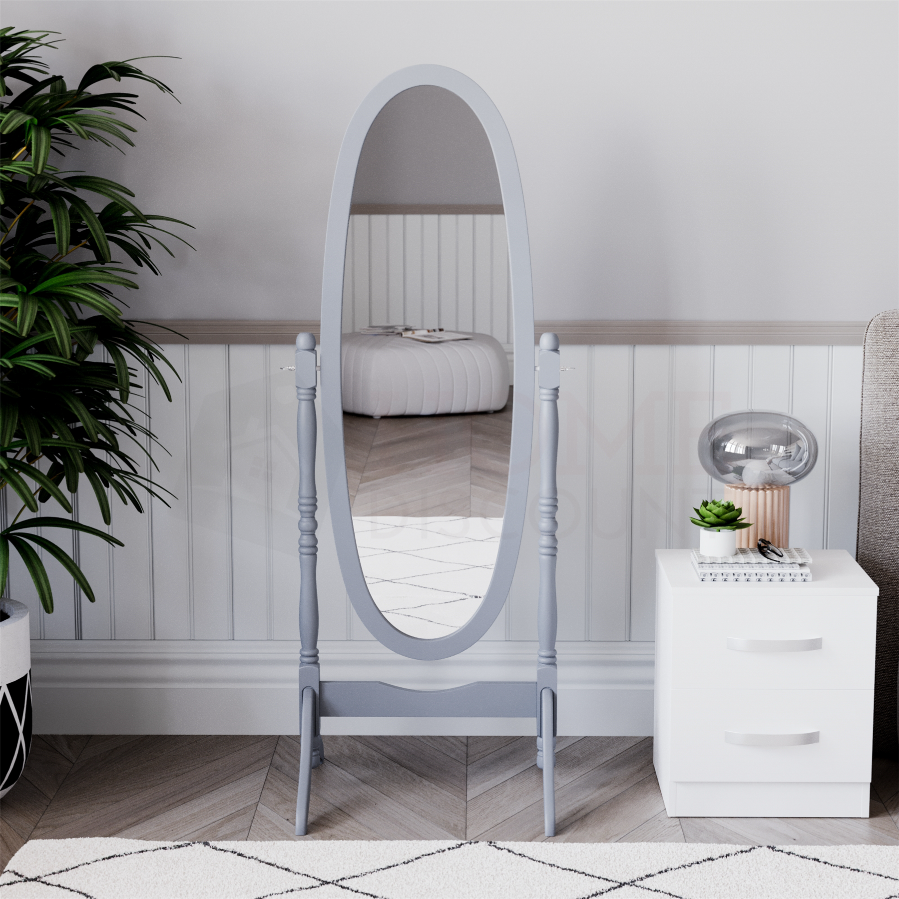 5ft Free Standing Mirror Floor Standing Cheval Full Length Dressing Bedroom - Picture 11 of 31