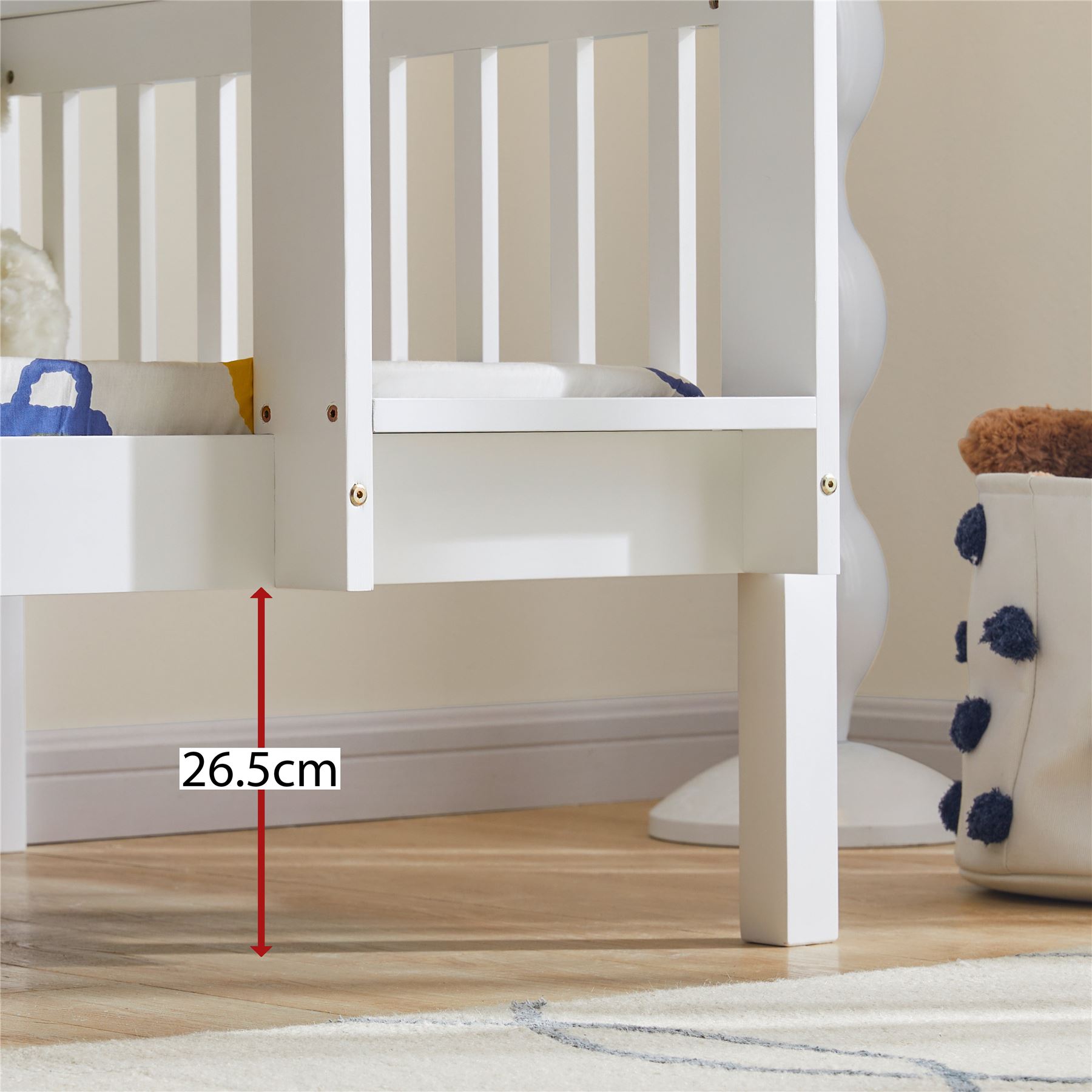 Bunk Bed High Sleeper Solid Pine Wood Frame Slats Childrens Kids Single 3FT - Picture 15 of 18