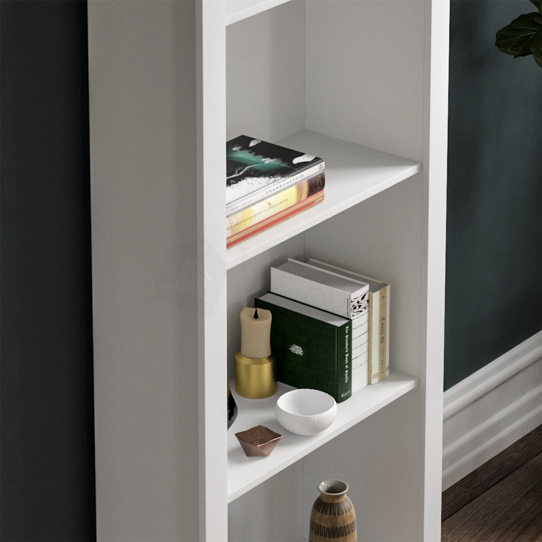 Arlington 3 4 5 Ebenen Bücherregal Vitrinenregal Regal Aufbewahrung Holz Möbel - Bild 20 von 43
