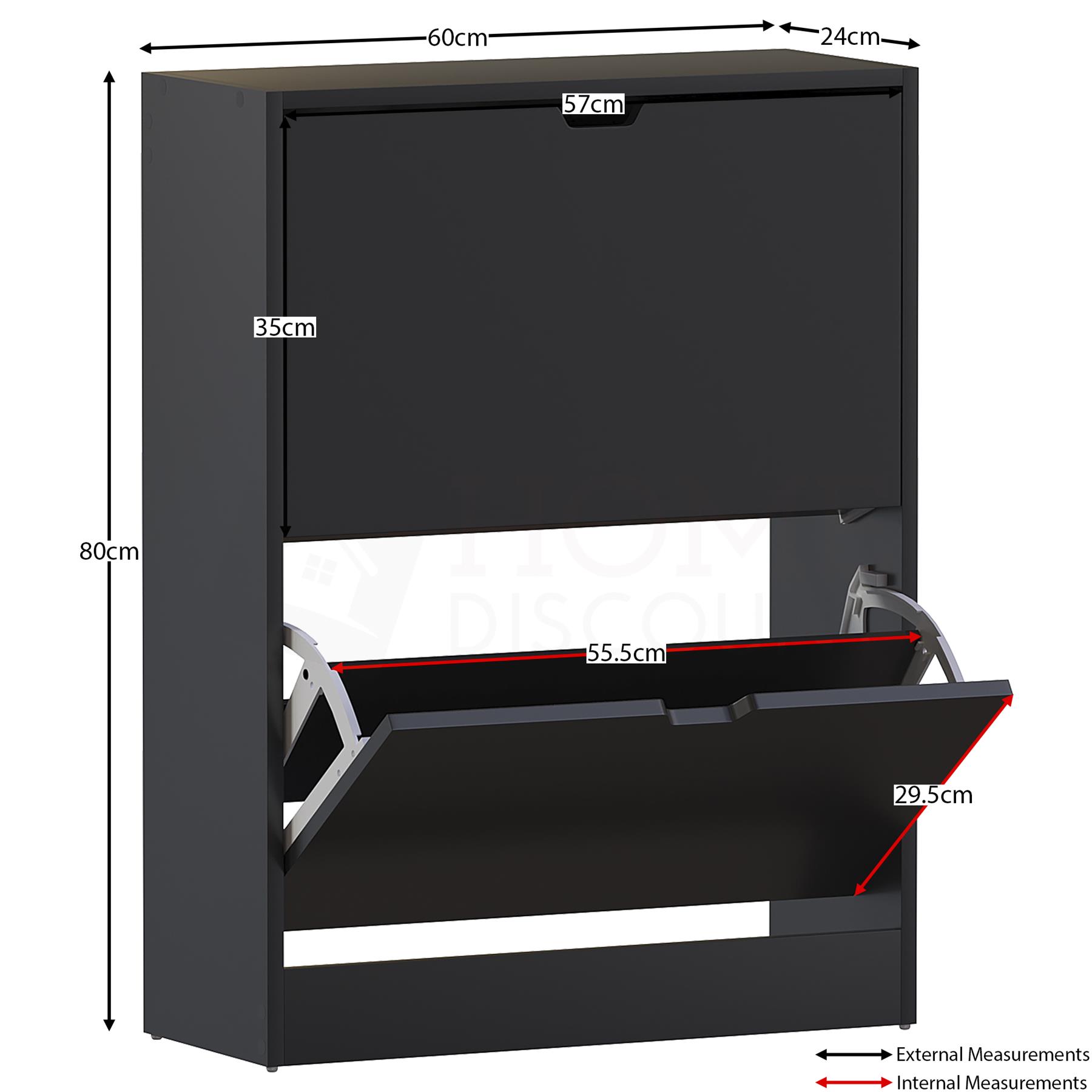 Shoe Rack Shoes Storage Cabinet Wooden Cupboard 2 3 Drawer Organiser 100% FSC - Picture 23 of 61