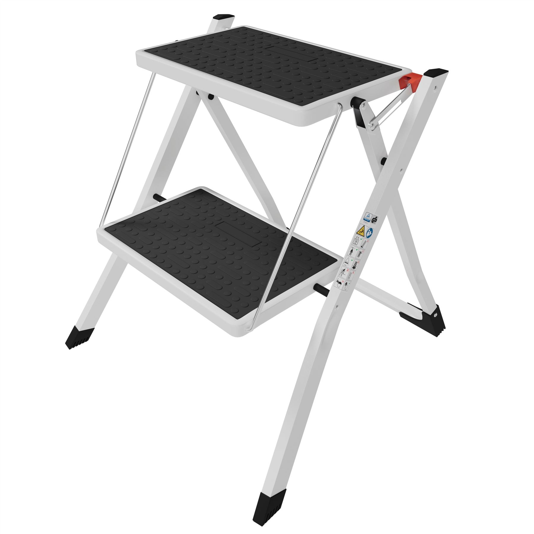 2 3 4 Step Ladder Folding Portable Compact Heavy Duty Iron Anti-Slip Mat Stool - Picture 15 of 69