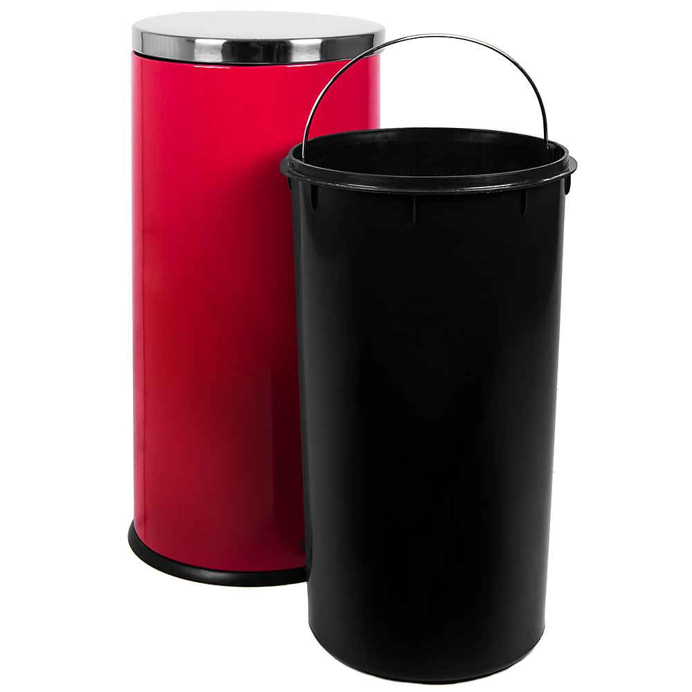 30 Litre Pedal Bin Stainless Steel Bathroom Kitchen Inner Bucket Waste