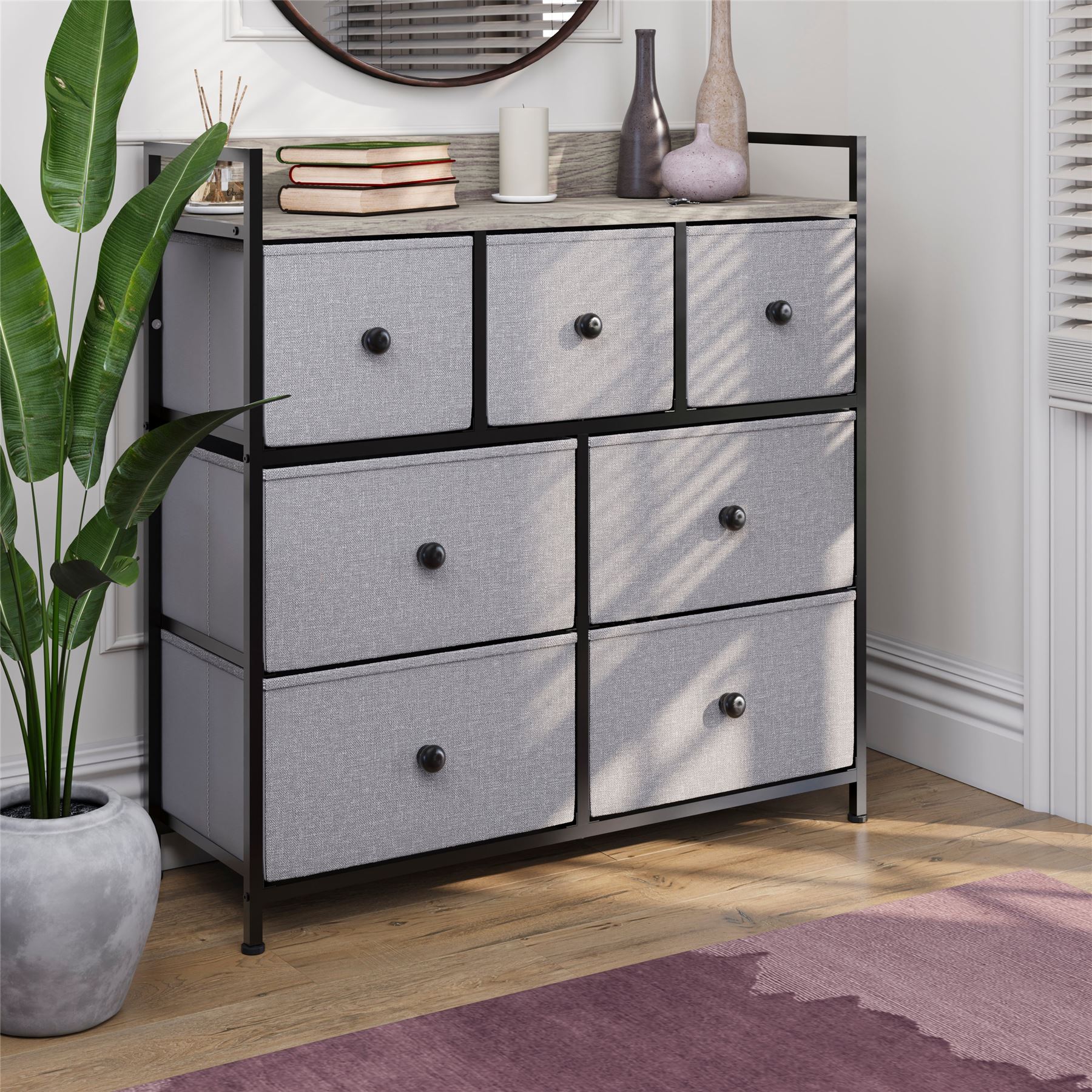 Vida Designs Stoff Kommode Aufbewahrungsschrank Schlafzimmer Flur 'UKFR' - Bild 121 von 193