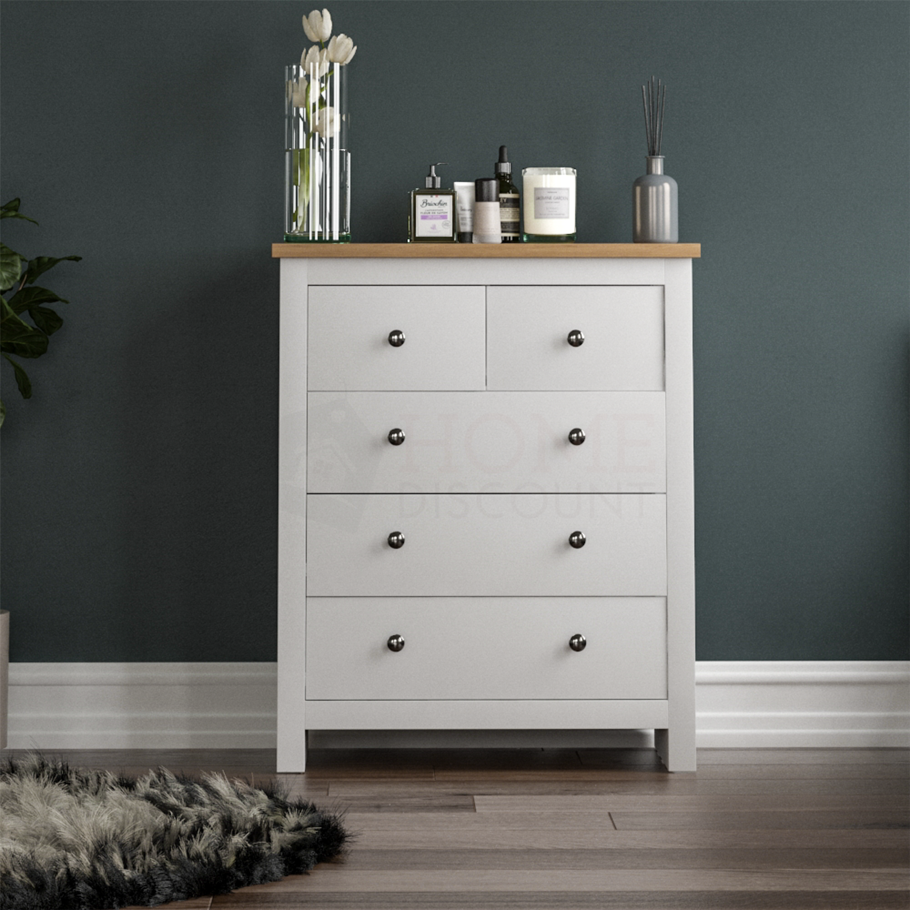 Arlington Chest of Drawers Bedside Cabinet Dressing Table Bedroom ...