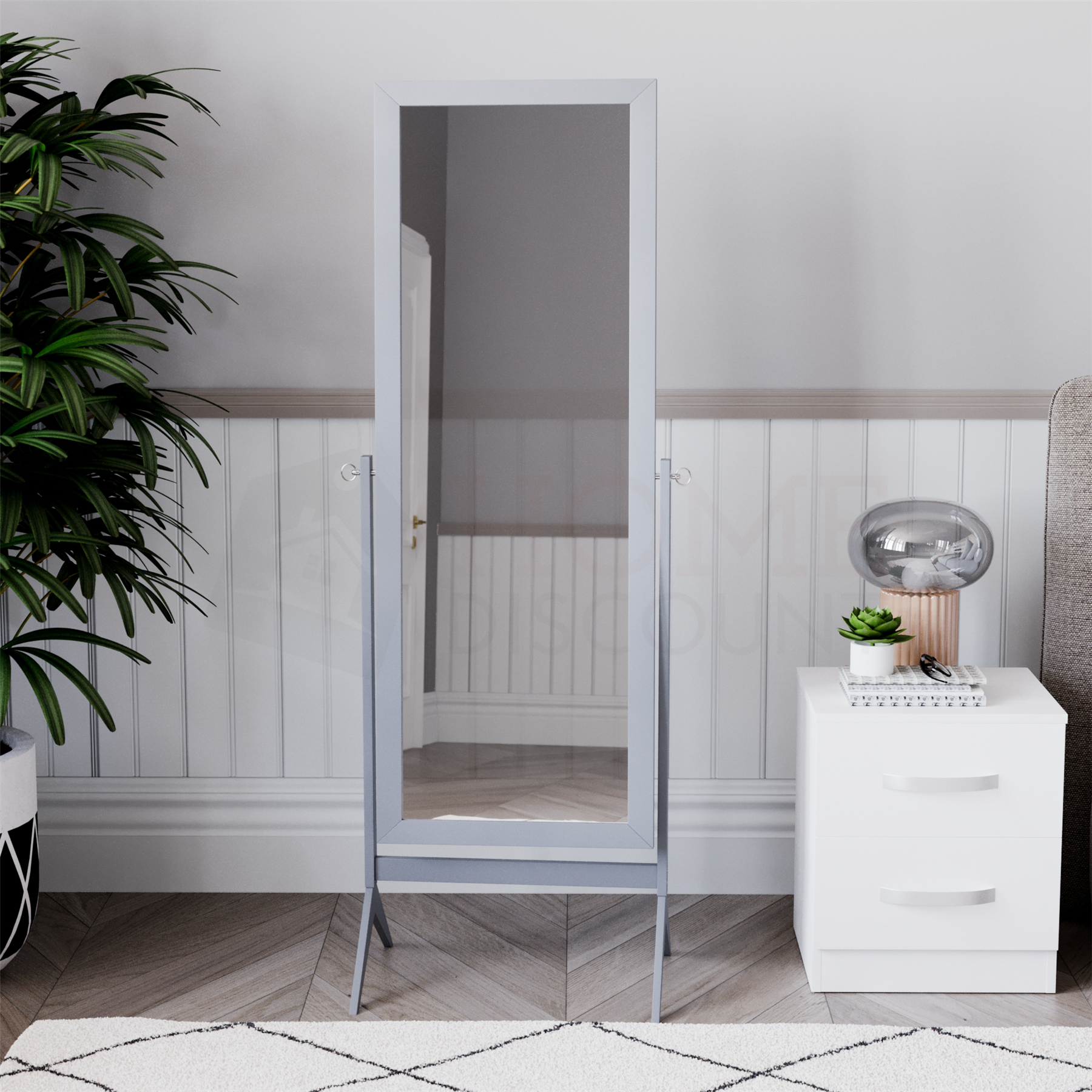 5ft Free Standing Mirror Floor Standing Cheval Full Length Dressing Bedroom - Picture 26 of 31