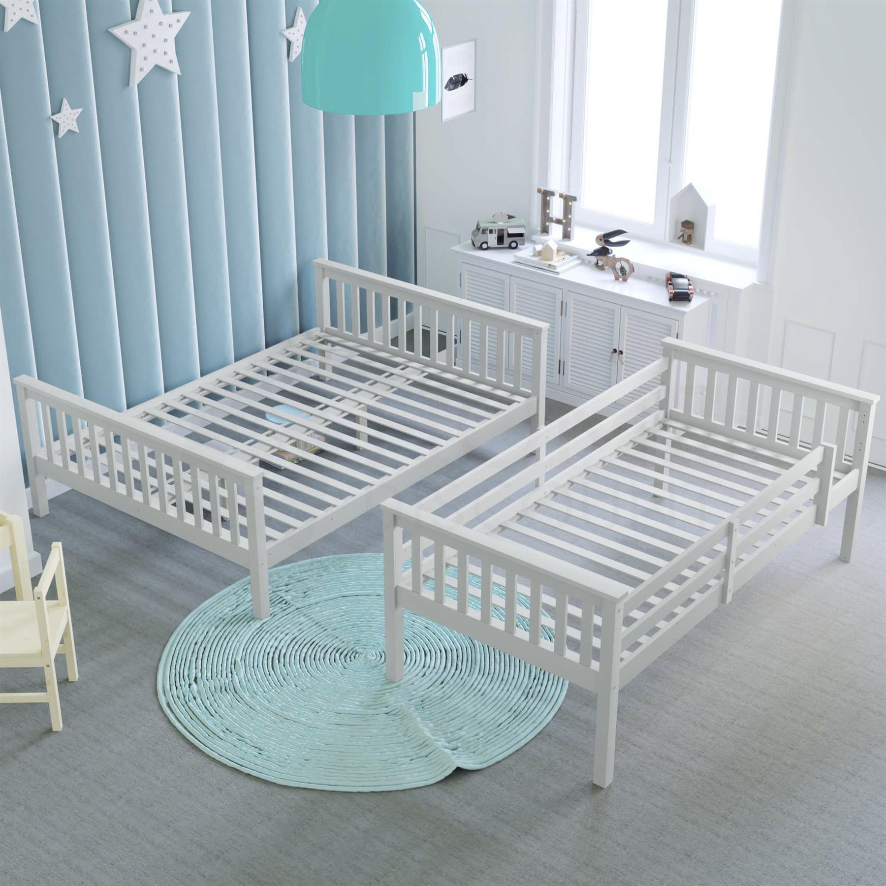 Dreibettzimmer Etagenbett Massivholzrahmen Kinder Kids Doppel & Einzel 4 Fuß 6 3 Fuß - Bild 9 von 17